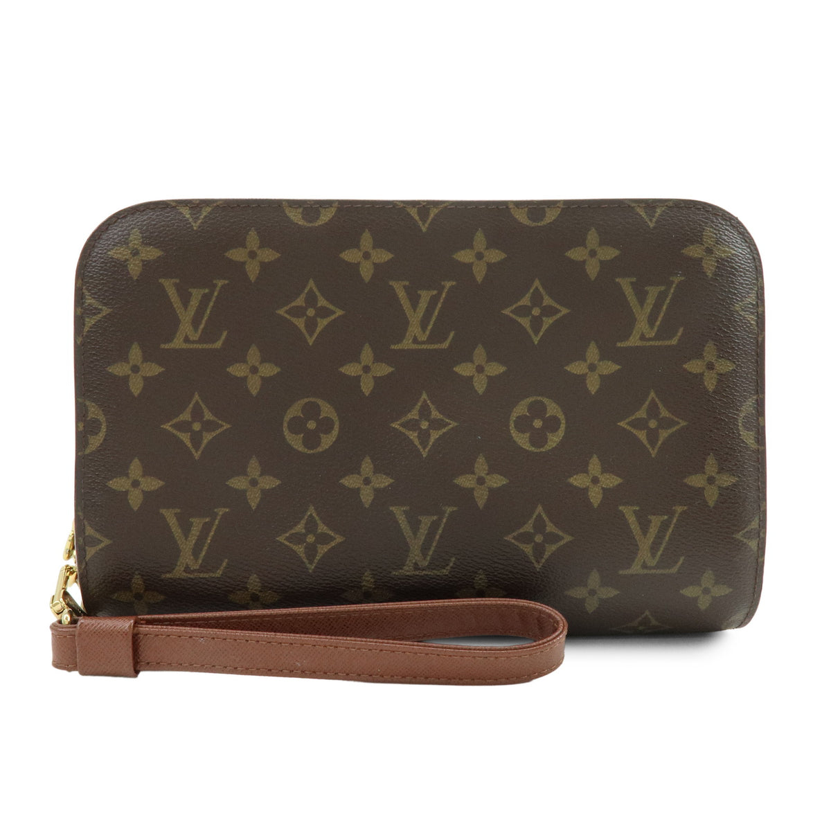 Louis Vuitton Monogram Orsay Clutch Bag Pouch Brown M51790