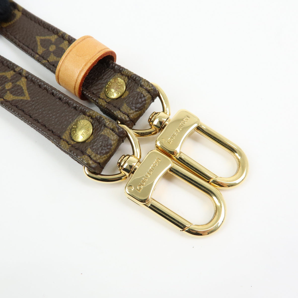 Louis Vuitton Monogram Adjustable Shoulder Strap Brown 120cm J52315