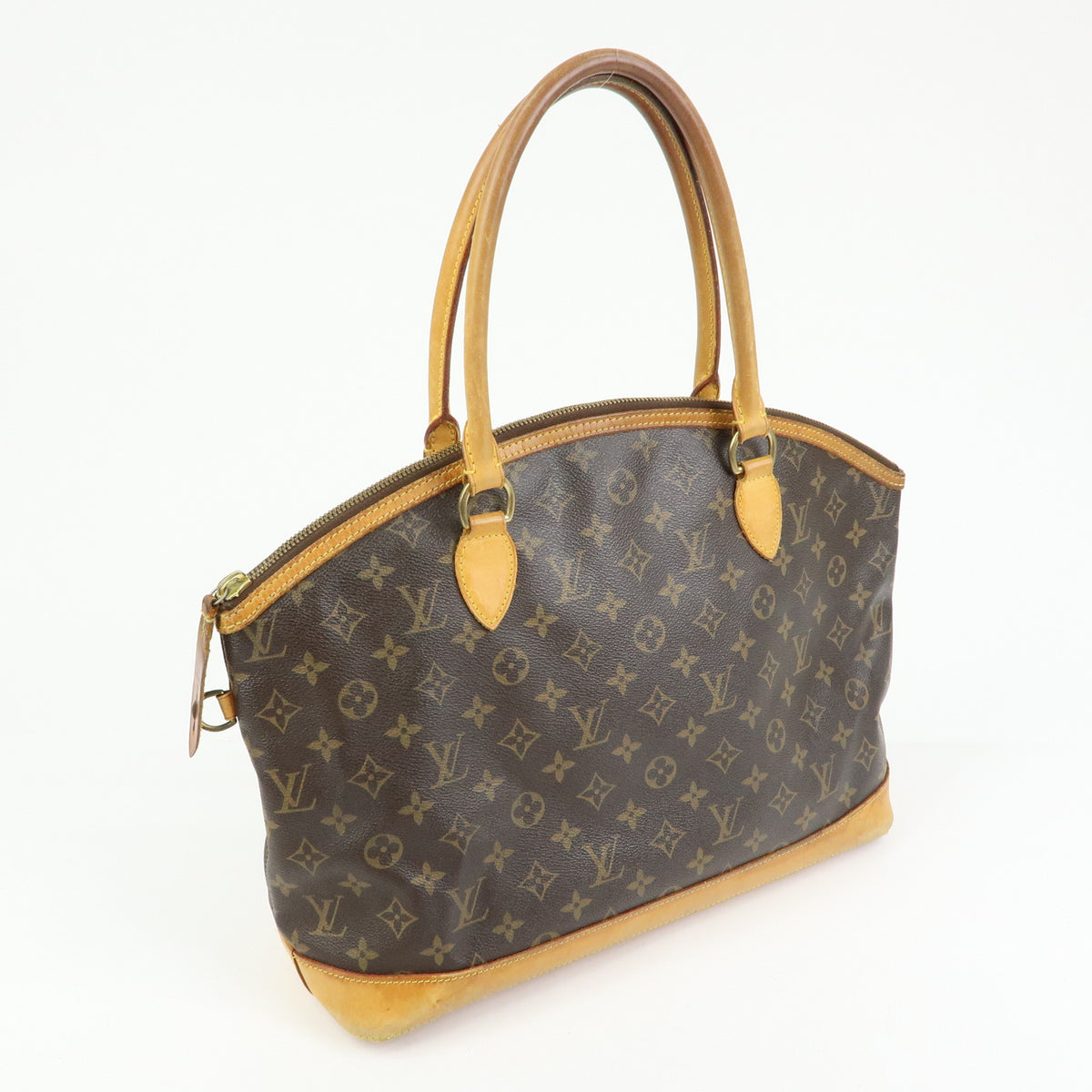 Louis Vuitton Monogram Lockit Horizontal Shoulder Bag Brown M40104
