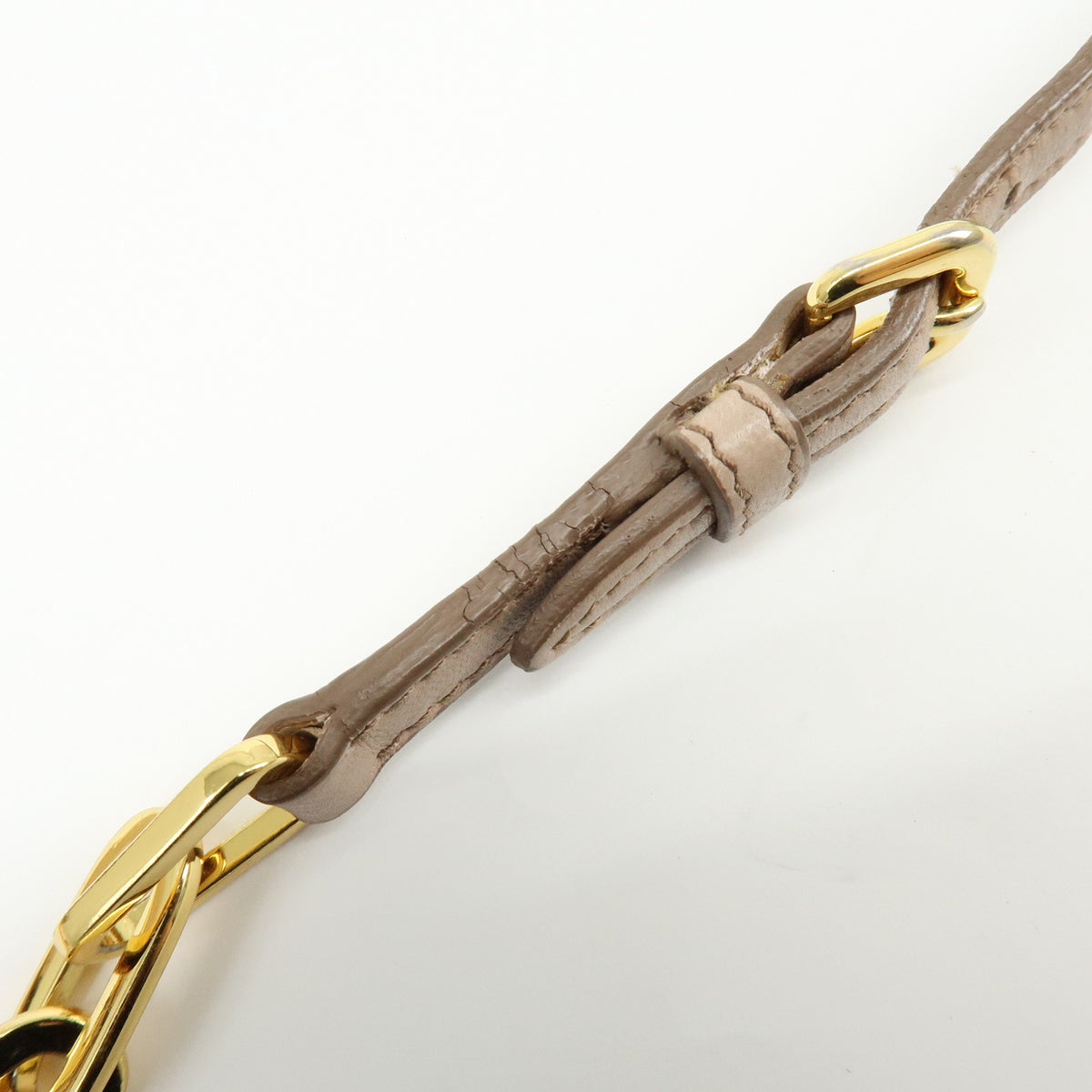 MIU MIU Matelasse Nappa Leather Chain Shoulder Bag Pink Beige
