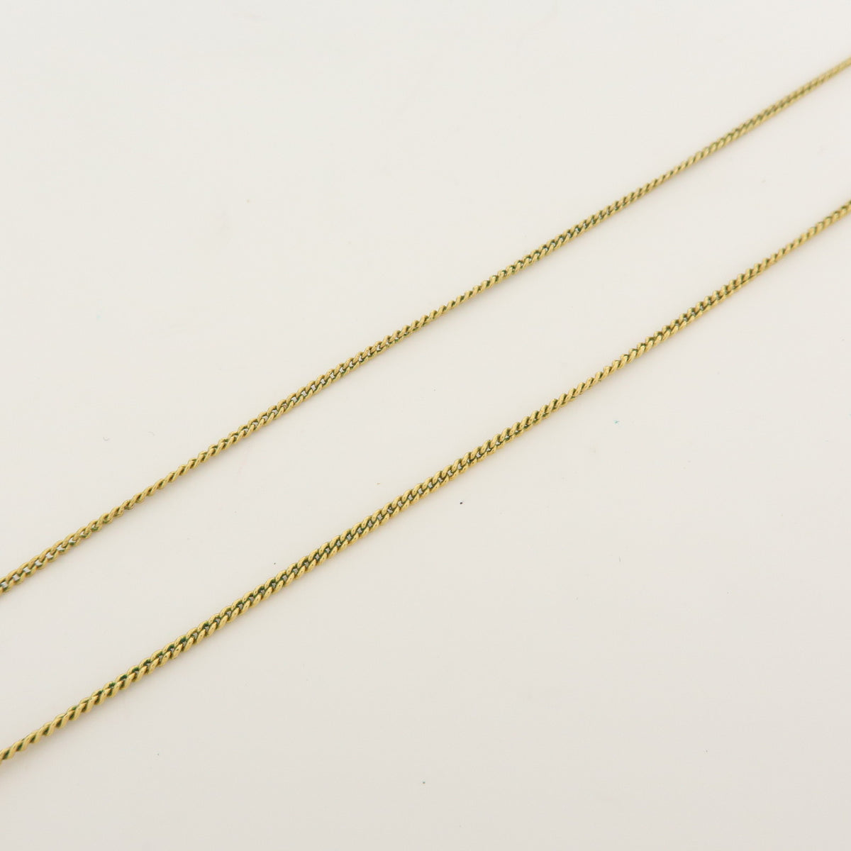 Christian Dior Logo Circle Pendant Metal Necklace Gold