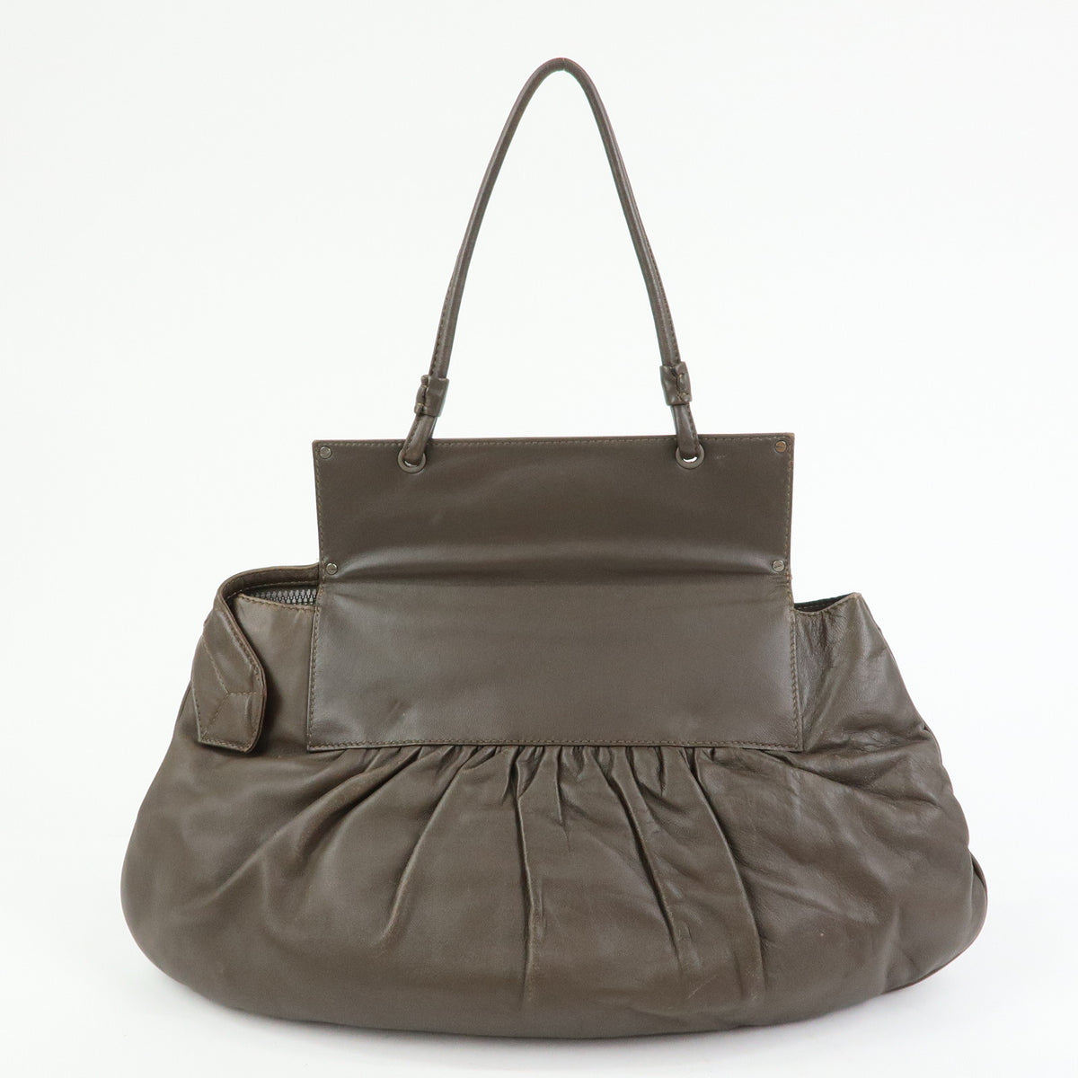 FENDI To You Leather Convertible 2Way Clutch Shoulder Bag 8BN179