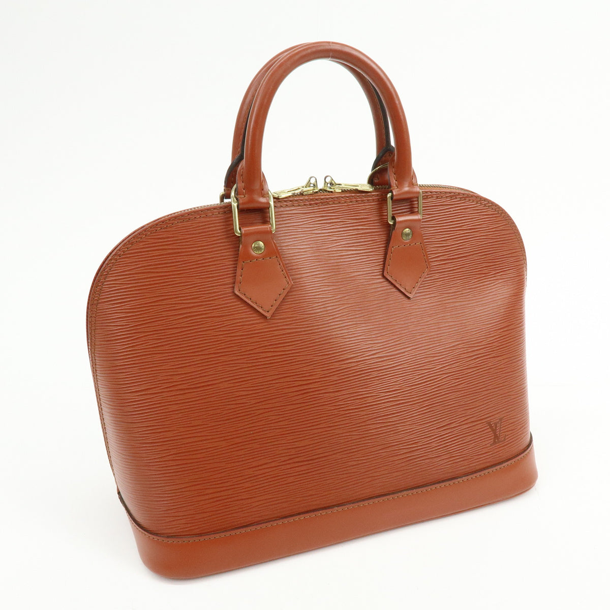 Louis Vuitton Epi Alma PM Leather Hand Bag Kenya Brown M52143
