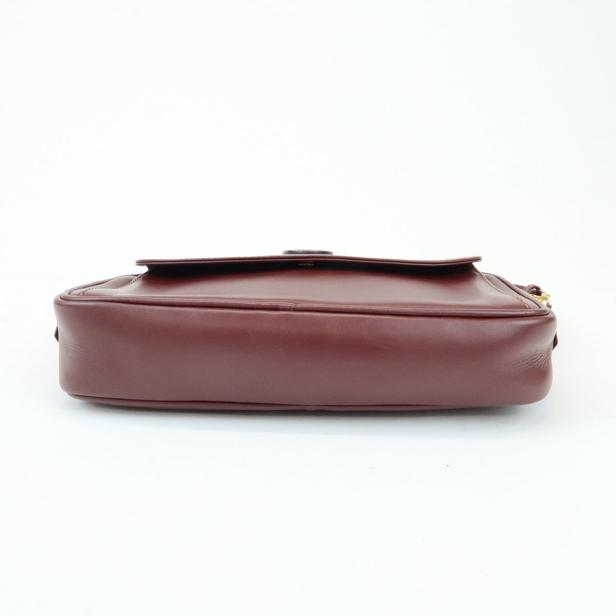 Cartier Must de Cartier Leather Shoulder Bag Bordeaux Wine Red