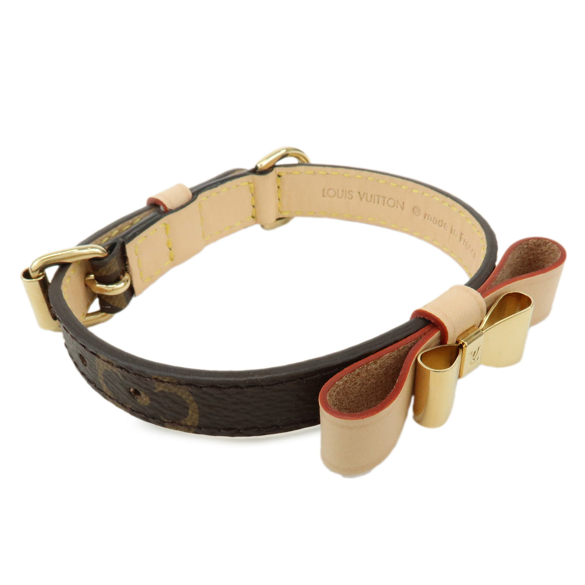 Louis Vuitton Monogram Canvas Collier Baxter XS Dog Collar M58073