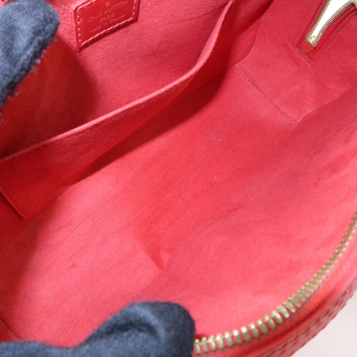 Louis Vuitton Epi Leather Jasmine Hand Bag Castilian Red M52087