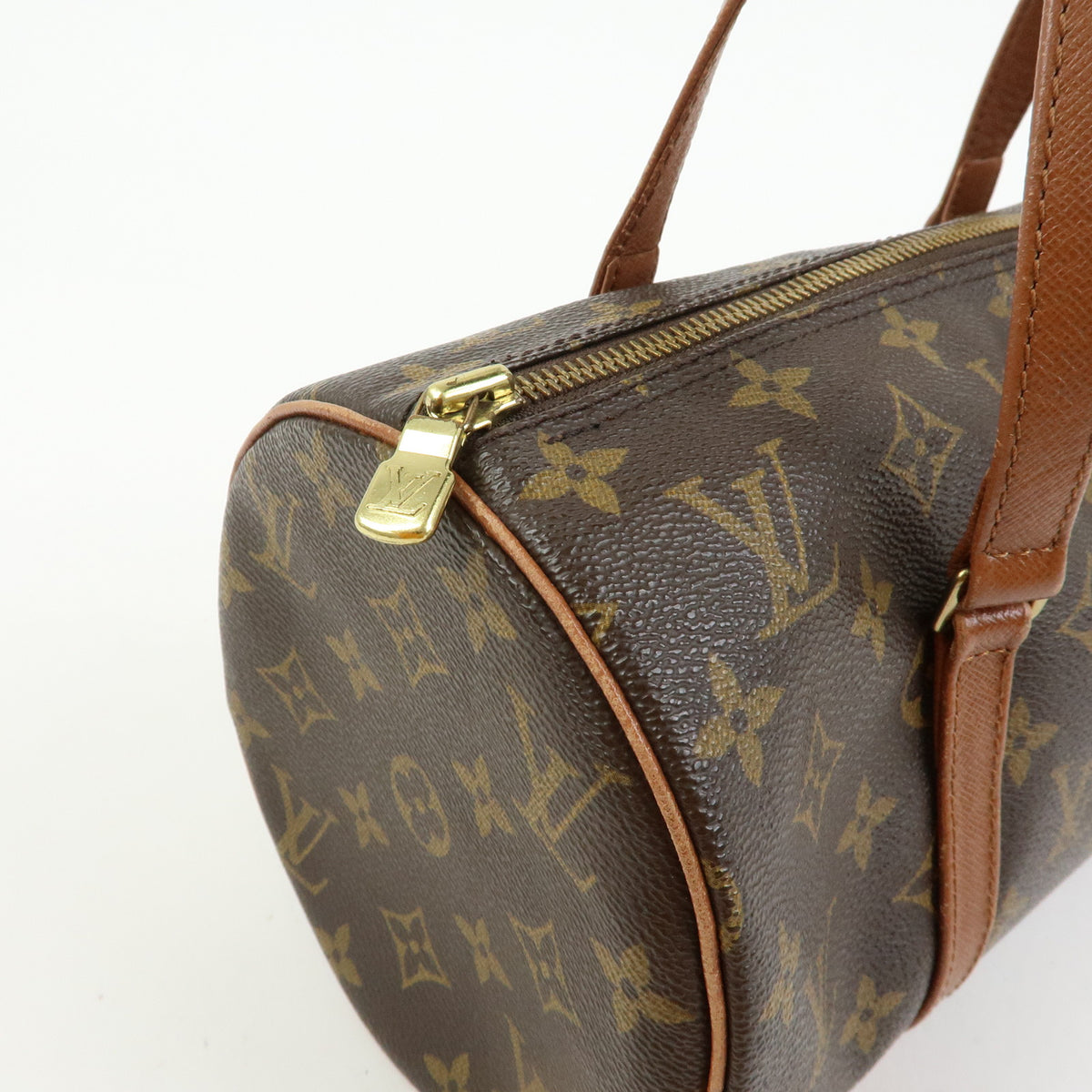 Louis Vuitton Monogram Papillon 30 Hand Bag Brown M51365