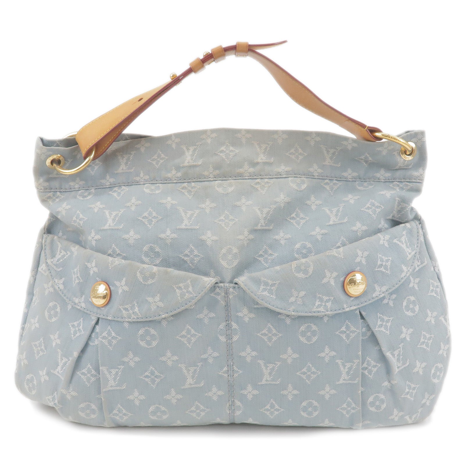 Louis Vuitton Monogram Denim Daily Gm Shoulder Bag Semi Shoulder One  Shoulder Blue Clair M40492