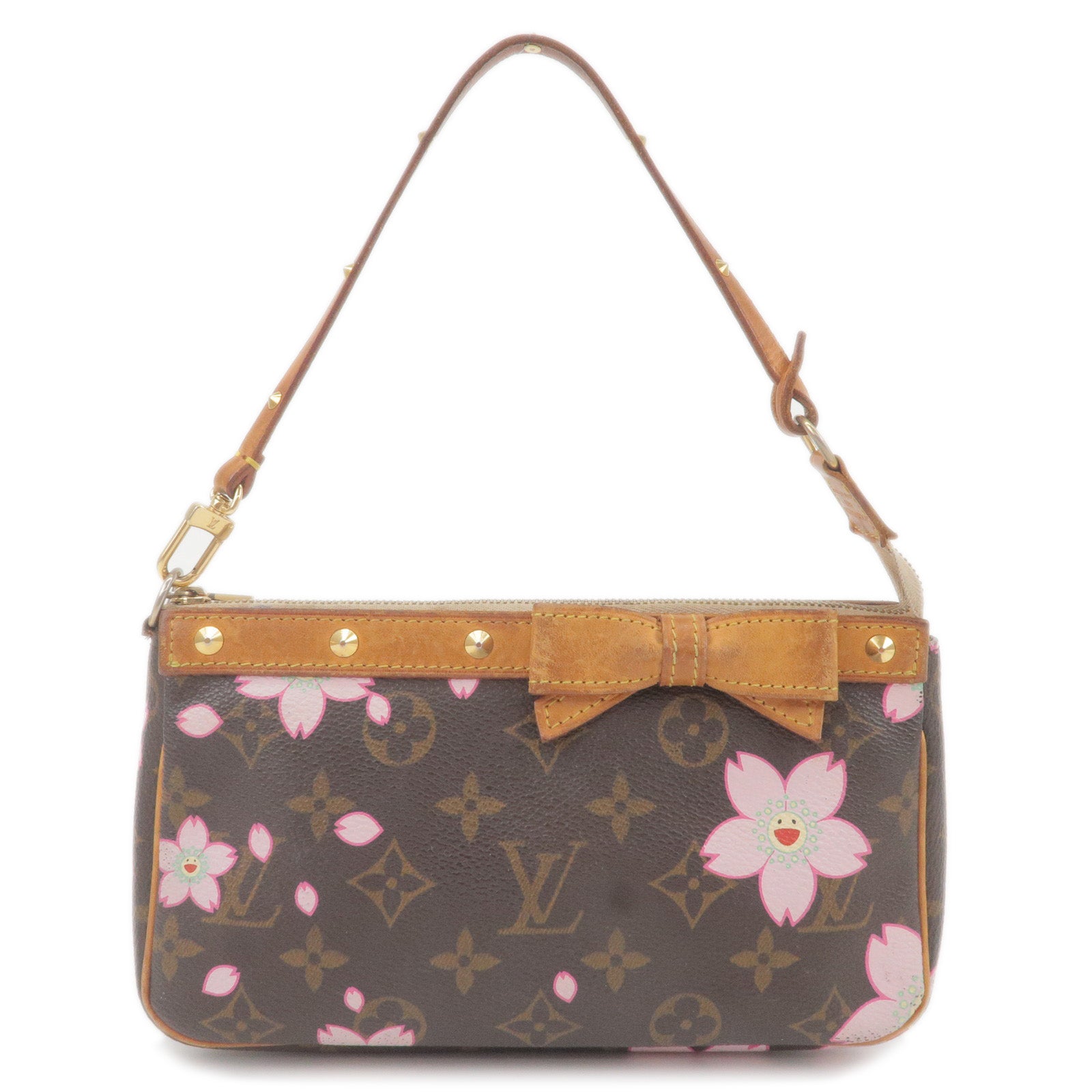 Louis-Vuitton Monogram Cherry-Blossom Pochette Accessoire