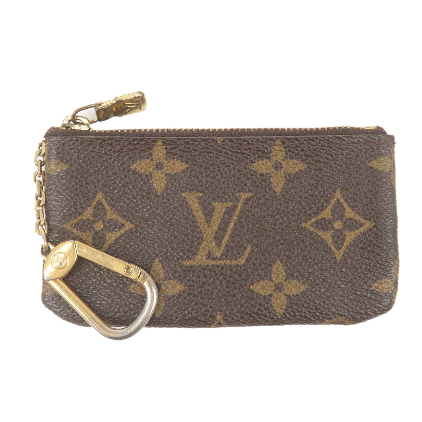 Louis Vuitton 2019 Monogram Unisex Chain Plain Leather Coin Cases M67452