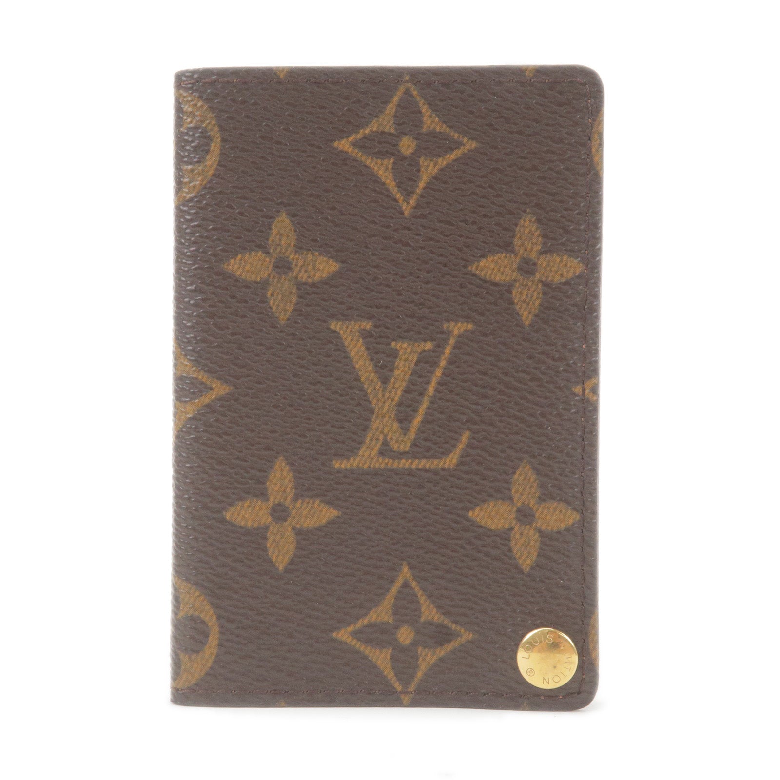 Pre-owned Louis Vuitton Dog Bag Charm And Key Holder Monogram Brown