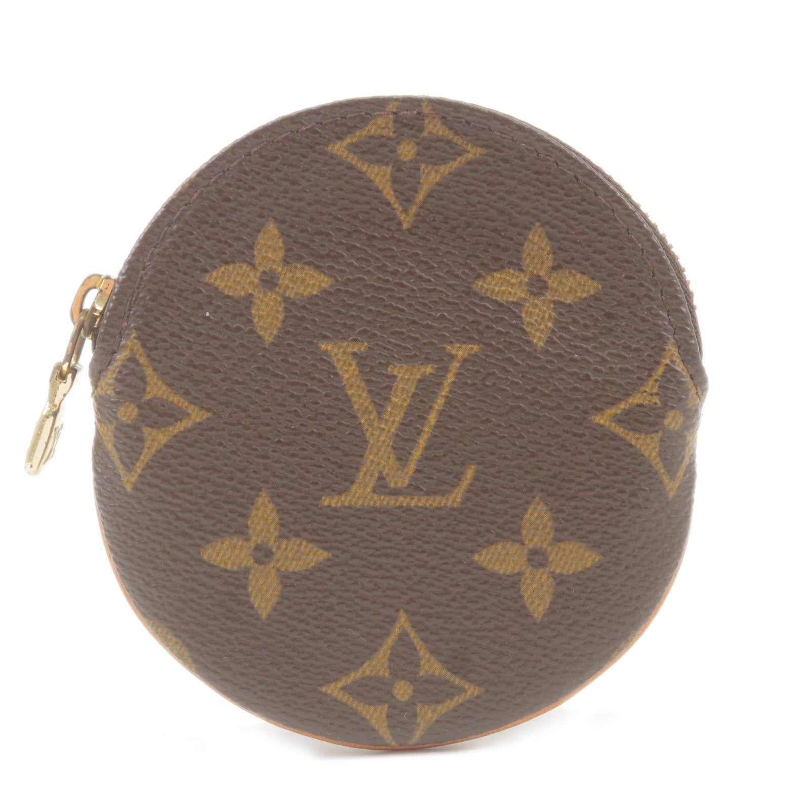 Louis Vuitton Monogram Porte Monnaie Round Coin Purse