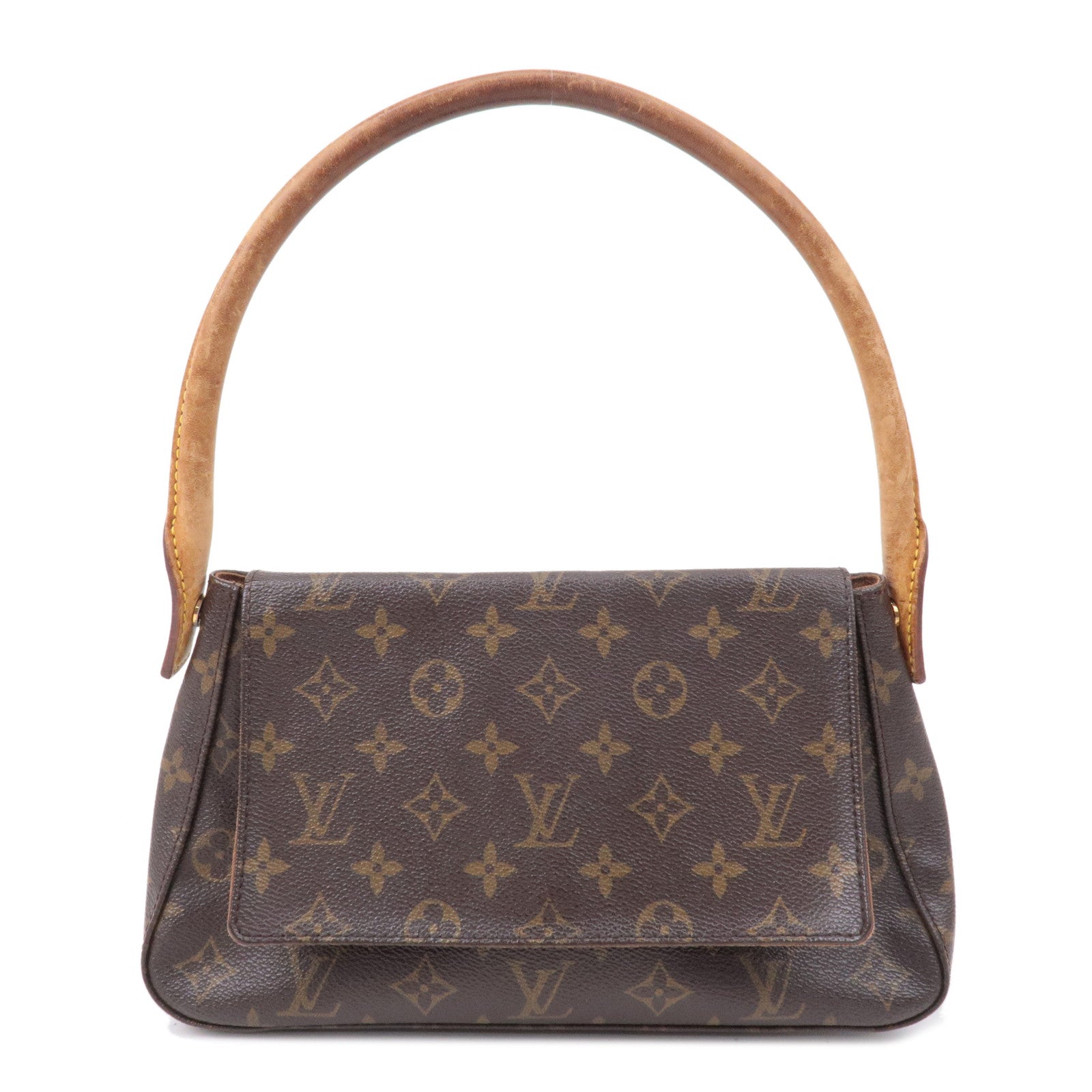 LOUIS VUITTON Mini Looping Used Handbag Monogram Brown M51147