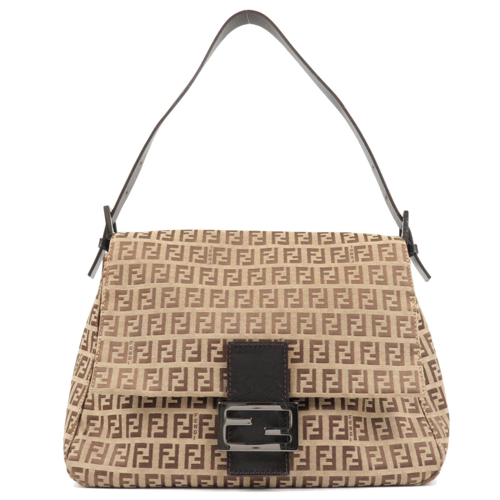 Fendi-Zucchino Baguette Shoulder Bag