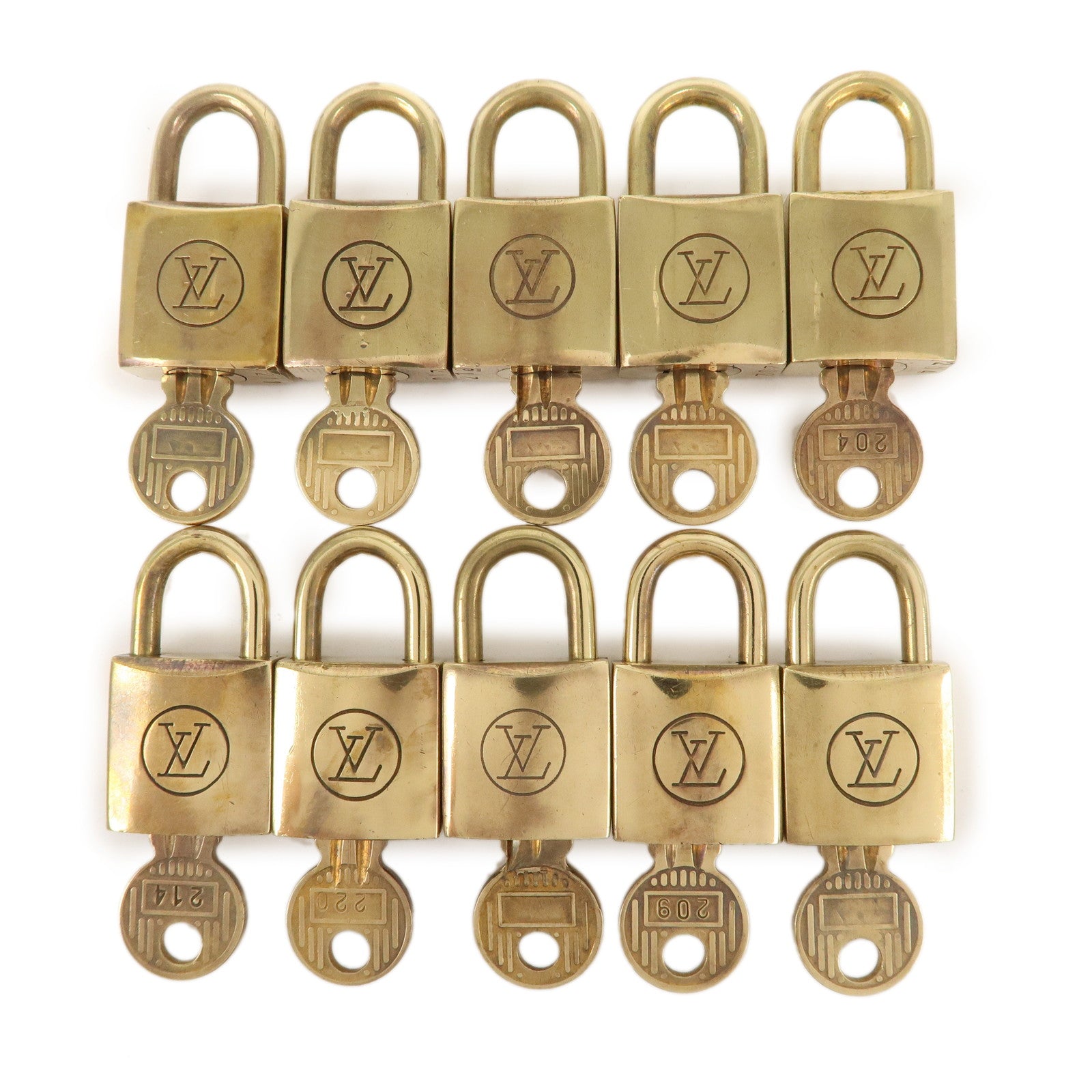 Increase quantity for Louis Vuitton Set of 10 Lock & Key Cadena