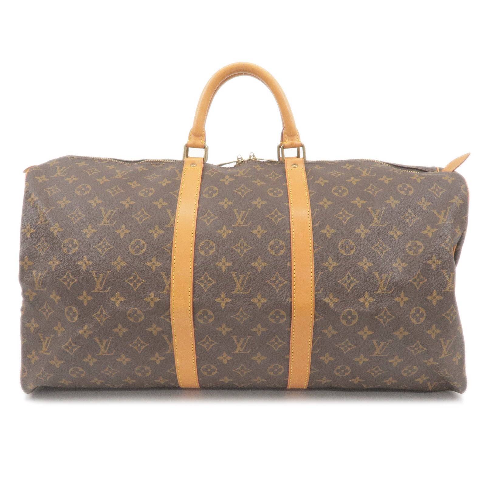 LOUIS VUITTON Monogram Keepall 55 Boston Bag