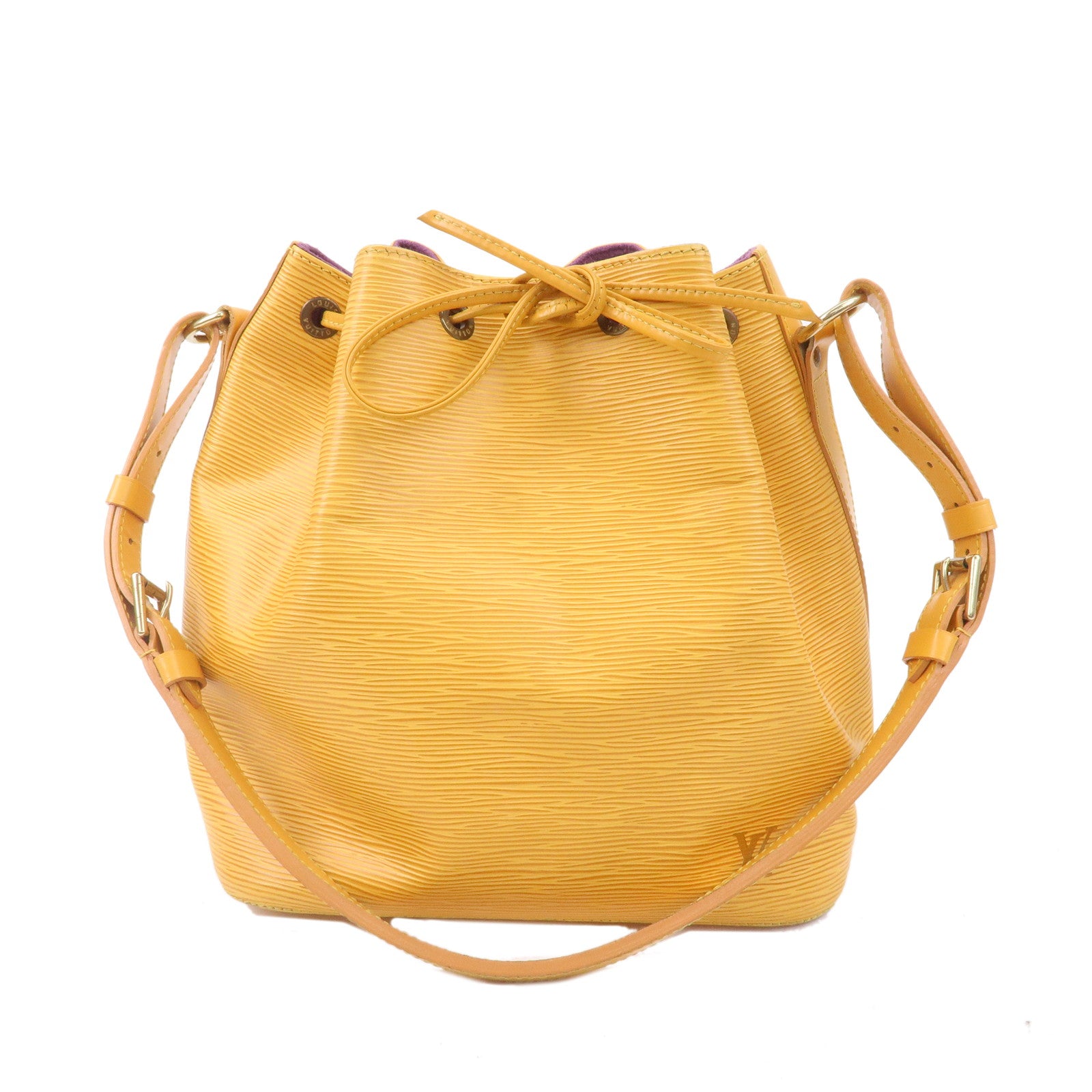 Louis Vuitton Tassil Yellow Epi Leather Petit Noe Shoulder Bag
