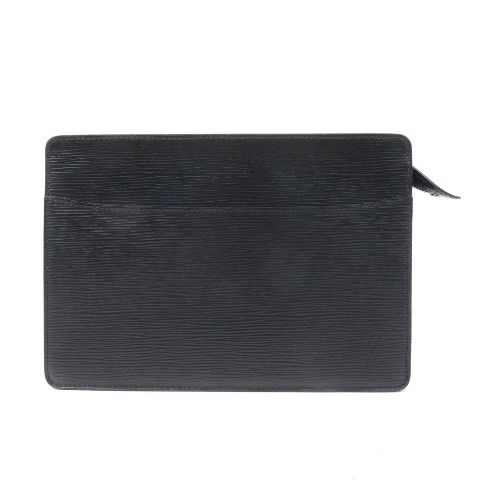 Louis Vuitton Epi Leather Pochette Homme in Black Clutch Handbag