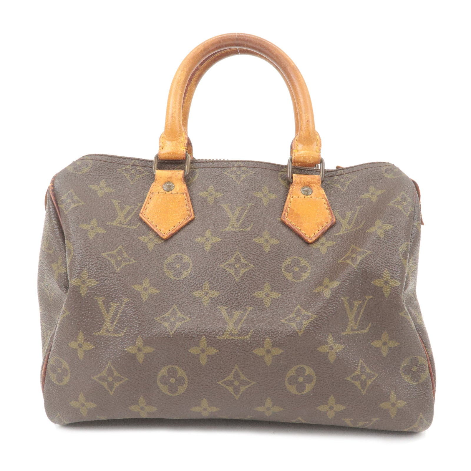 Brown Louis Vuitton Monogram Speedy 25 Boston Bag