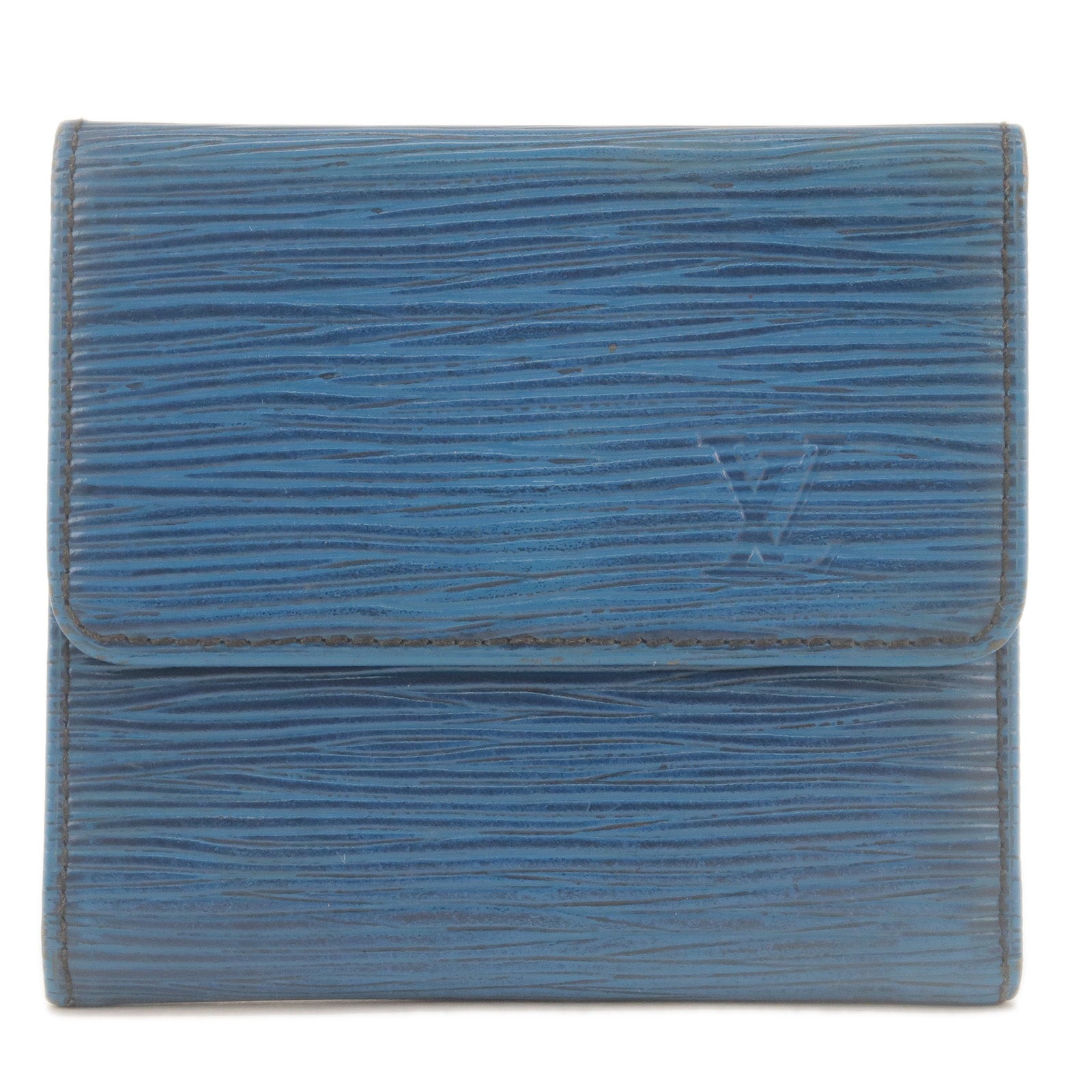Louis Vuitton Blue Epi Leather Toledo Collapsible Coin Pouch