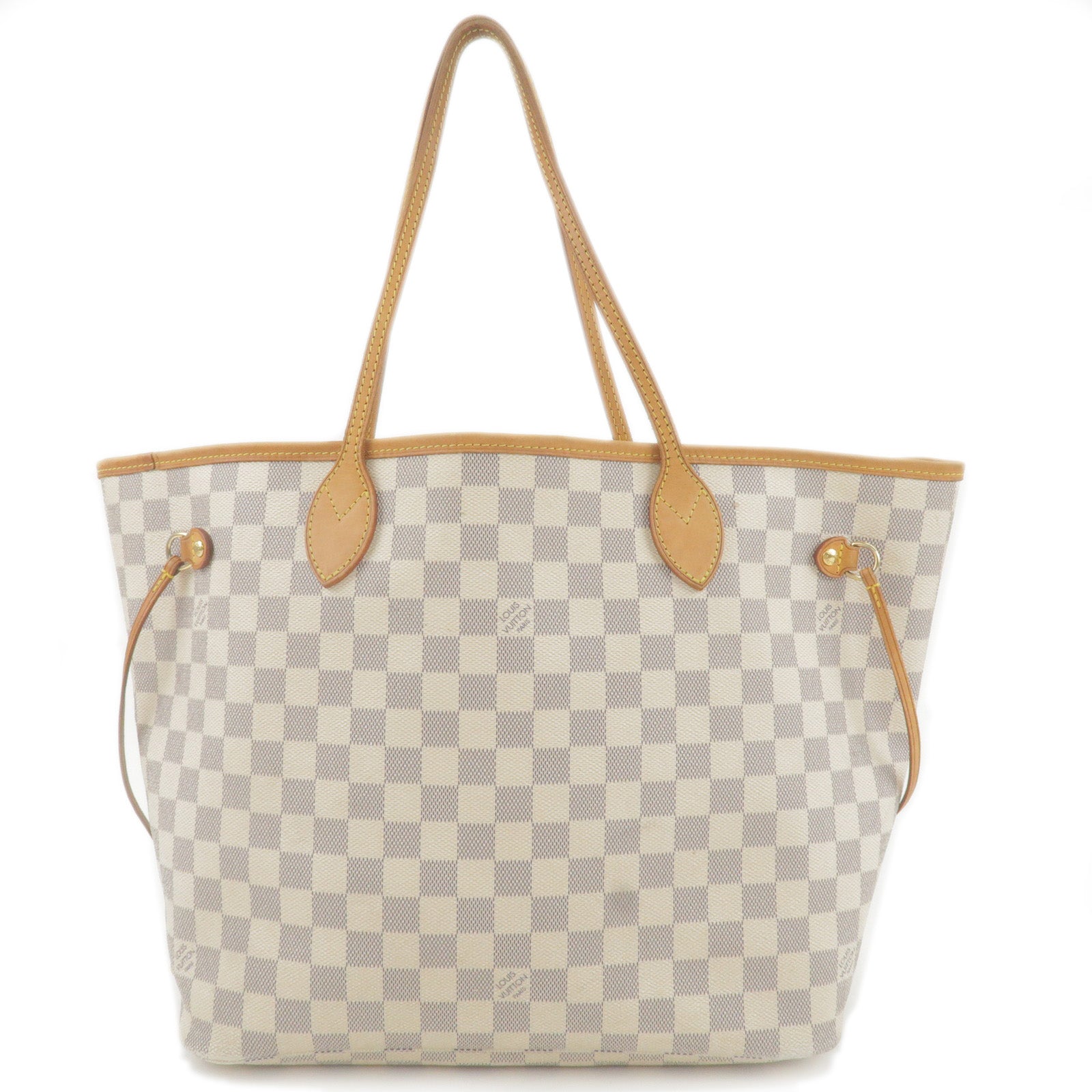 Louis Vuitton Tote Bag Neverfull MM N51107 Damier Azur Canvas