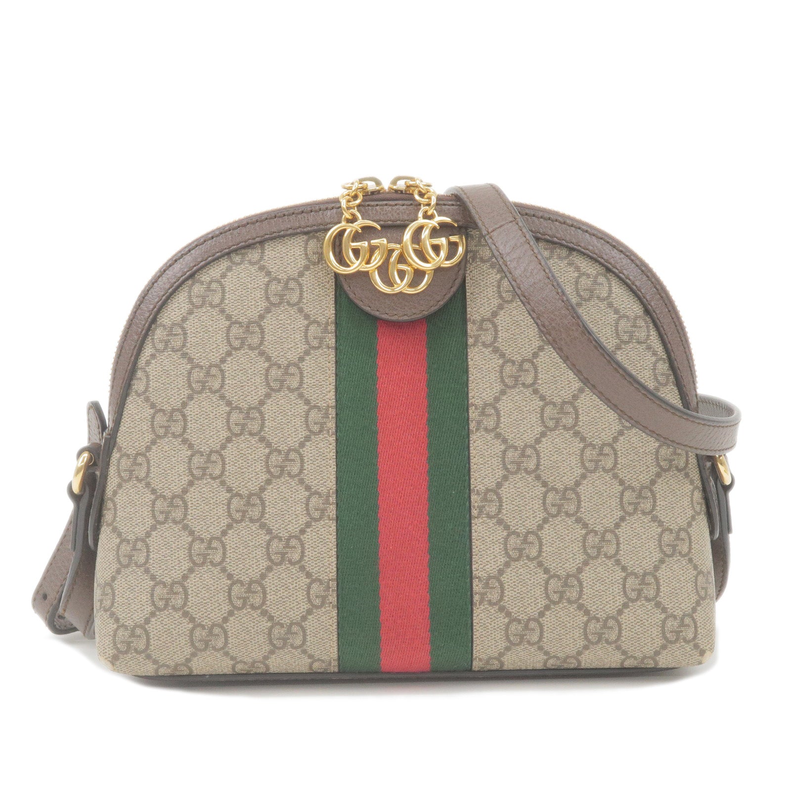 Gucci Beige/Brown GG Supreme Ophidia Crossbody Bag Gucci