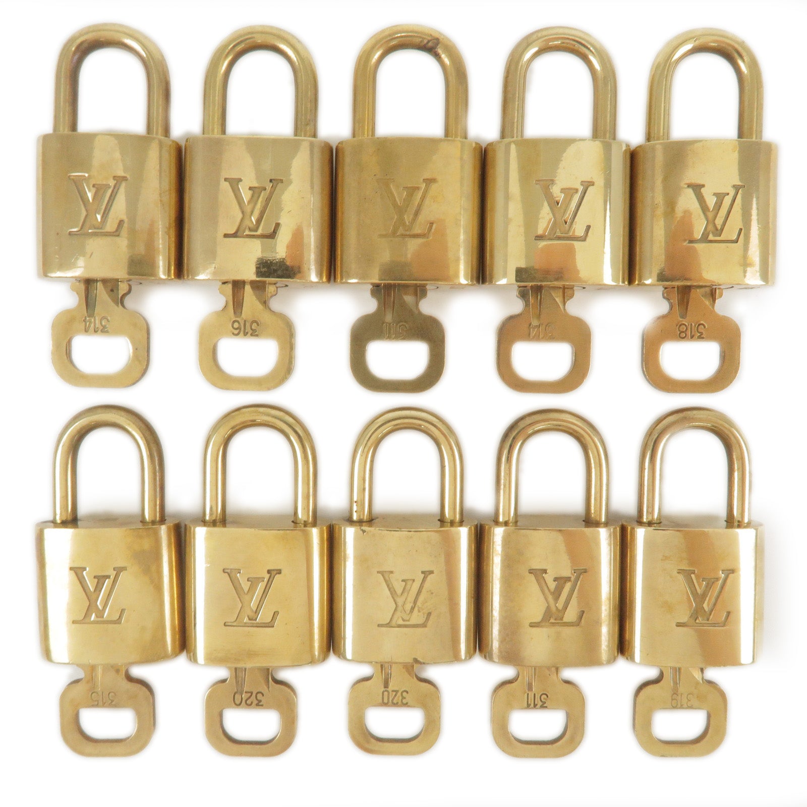 Louis-Vuitton-Set-of-10-Lock-&-Key-Cadena-Key-Lock – dct-ep_vintage luxury  Store