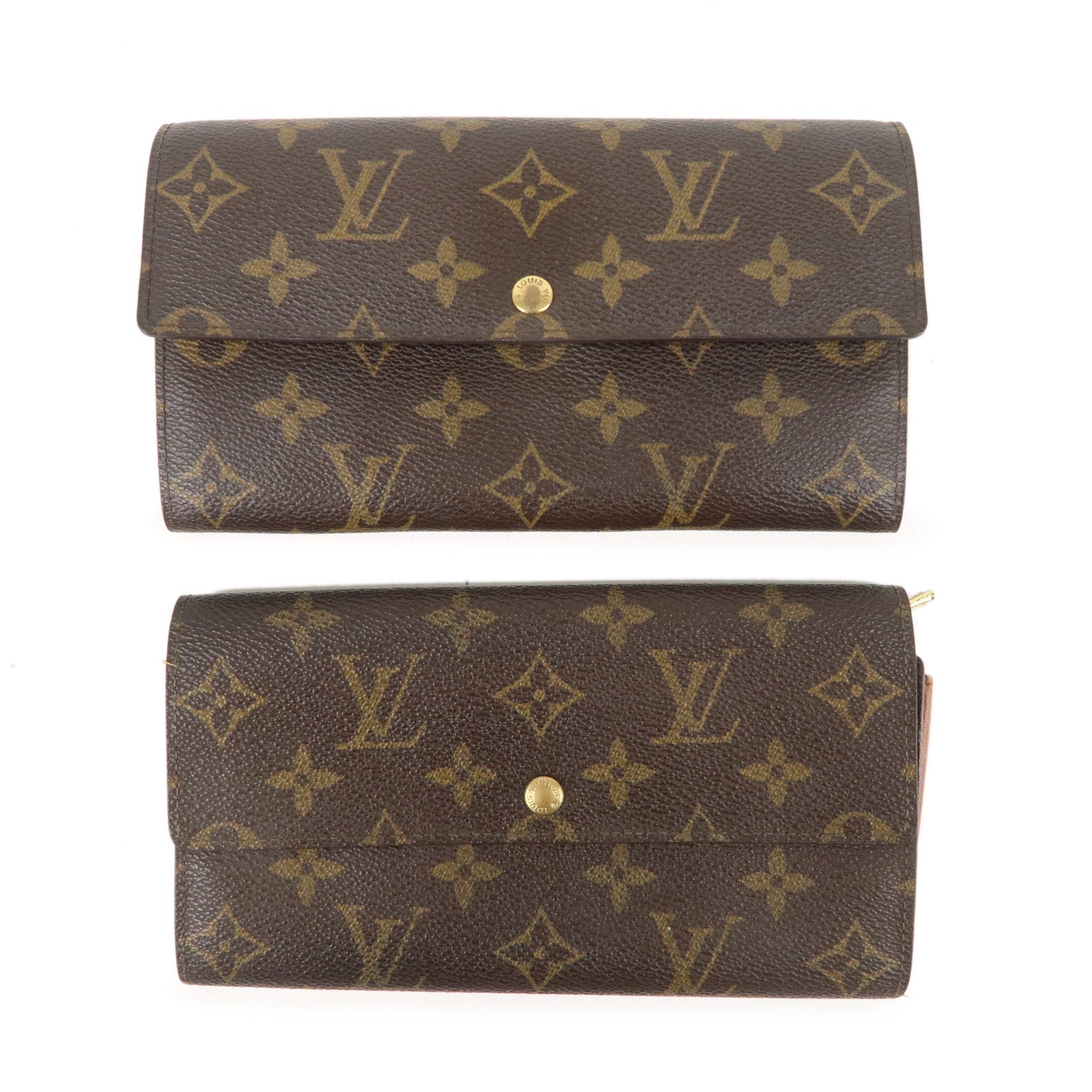 Louis-Vuitton-Set-of-2-Monogram-Long-Wallet-Brown-M61725 – dct-ep_vintage  luxury Store
