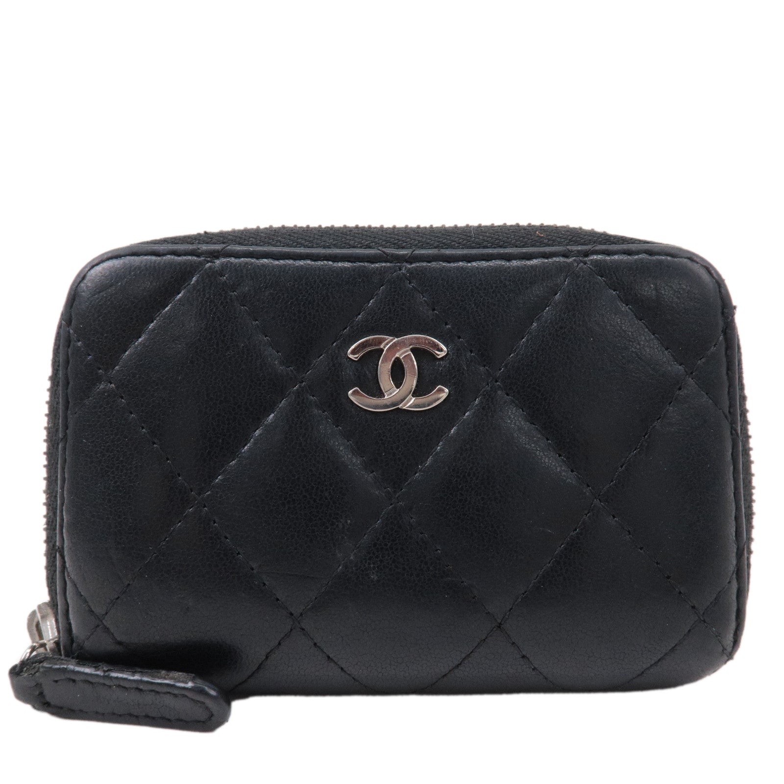 Chanel Round Coin Purse Black