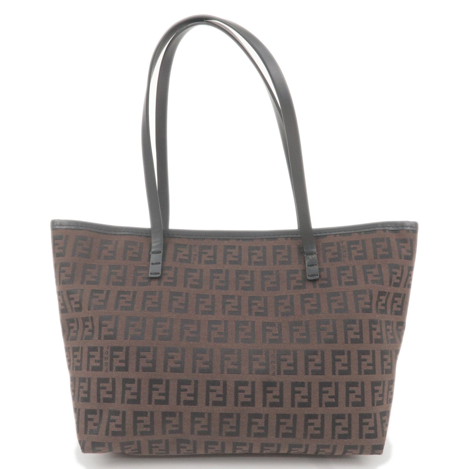 Tote - Canvas - knit sweater fendi pullover - Bag - Black - FENDI - Brown -  Zucchino - Leather - 8BH075 – fendi floral lace blouse