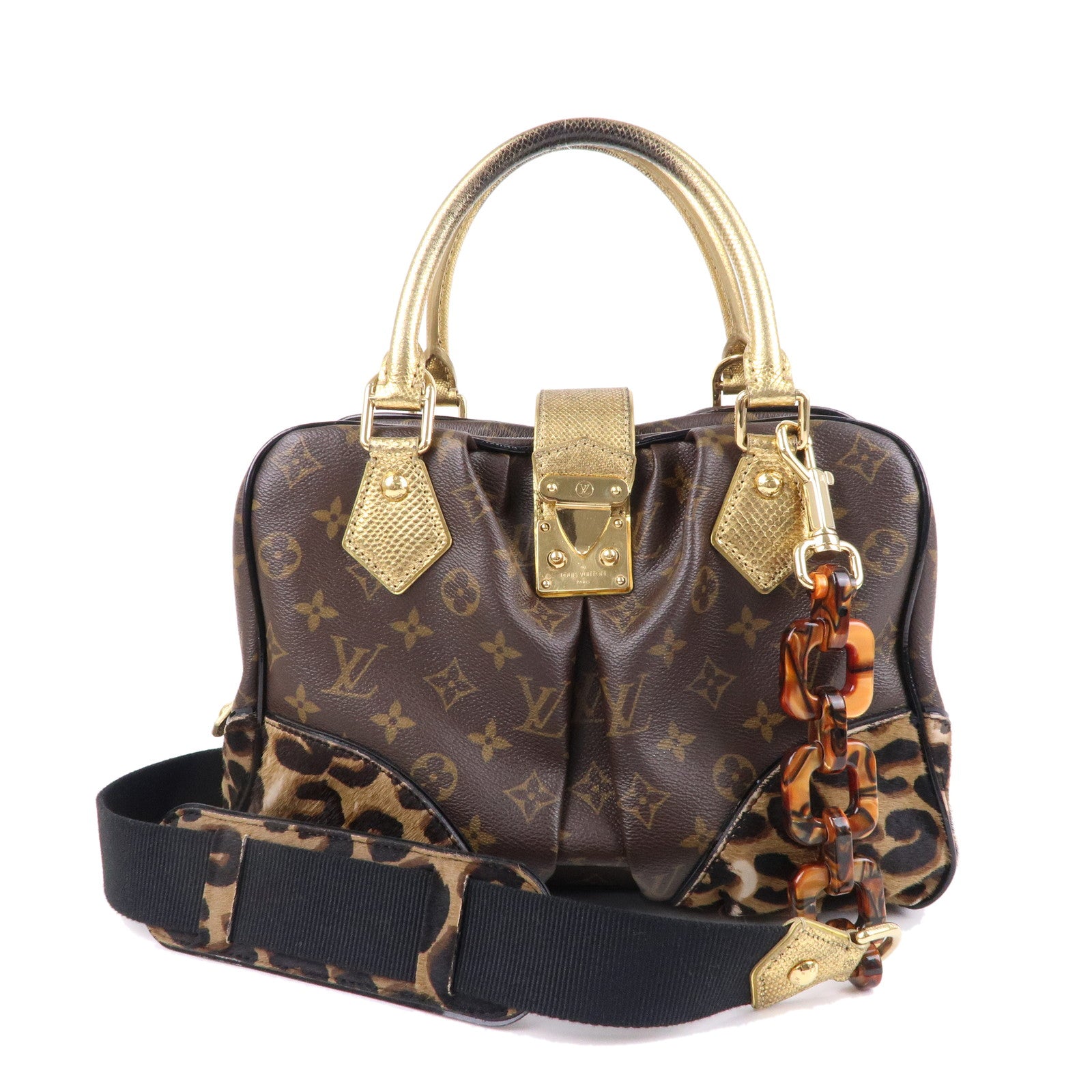 Louis-Vuitton-Monogram-Leopard-Adele-Hand-Bag-Gold-M95284 – dct-ep_vintage  luxury Store