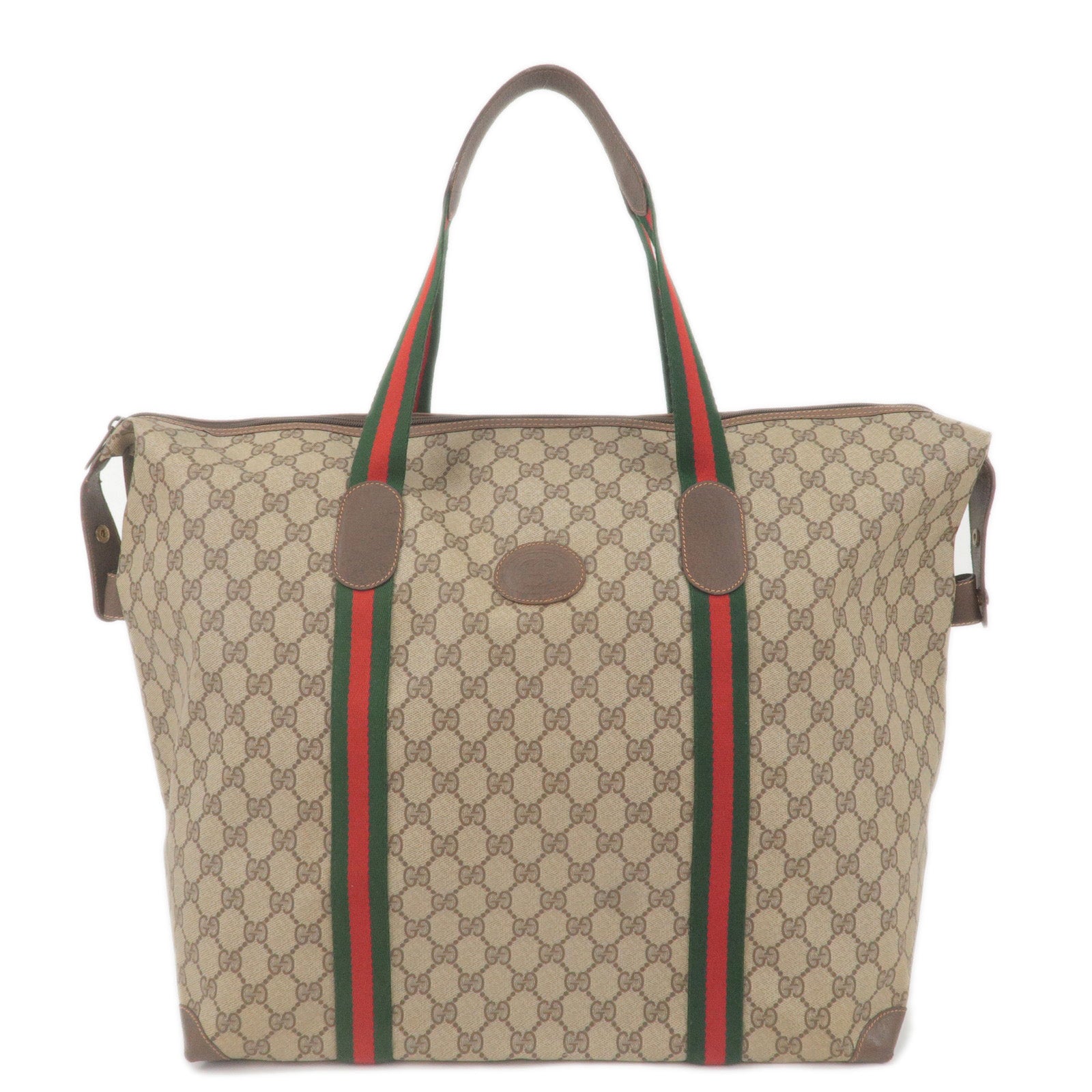 Beige - Old - GUCCI - Sherry - Bag - Plus - Leather - GUCCI - Tote