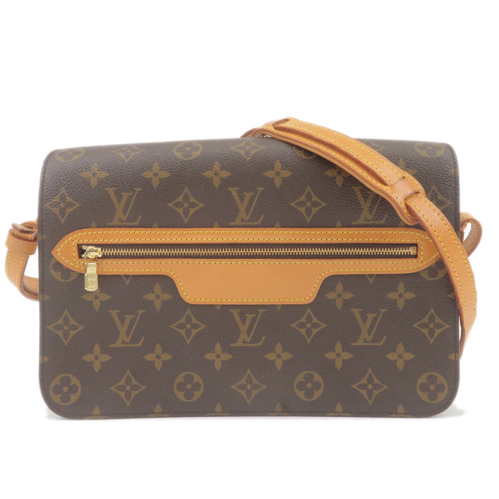 Saint-germain leather crossbody bag Louis Vuitton Red in Leather