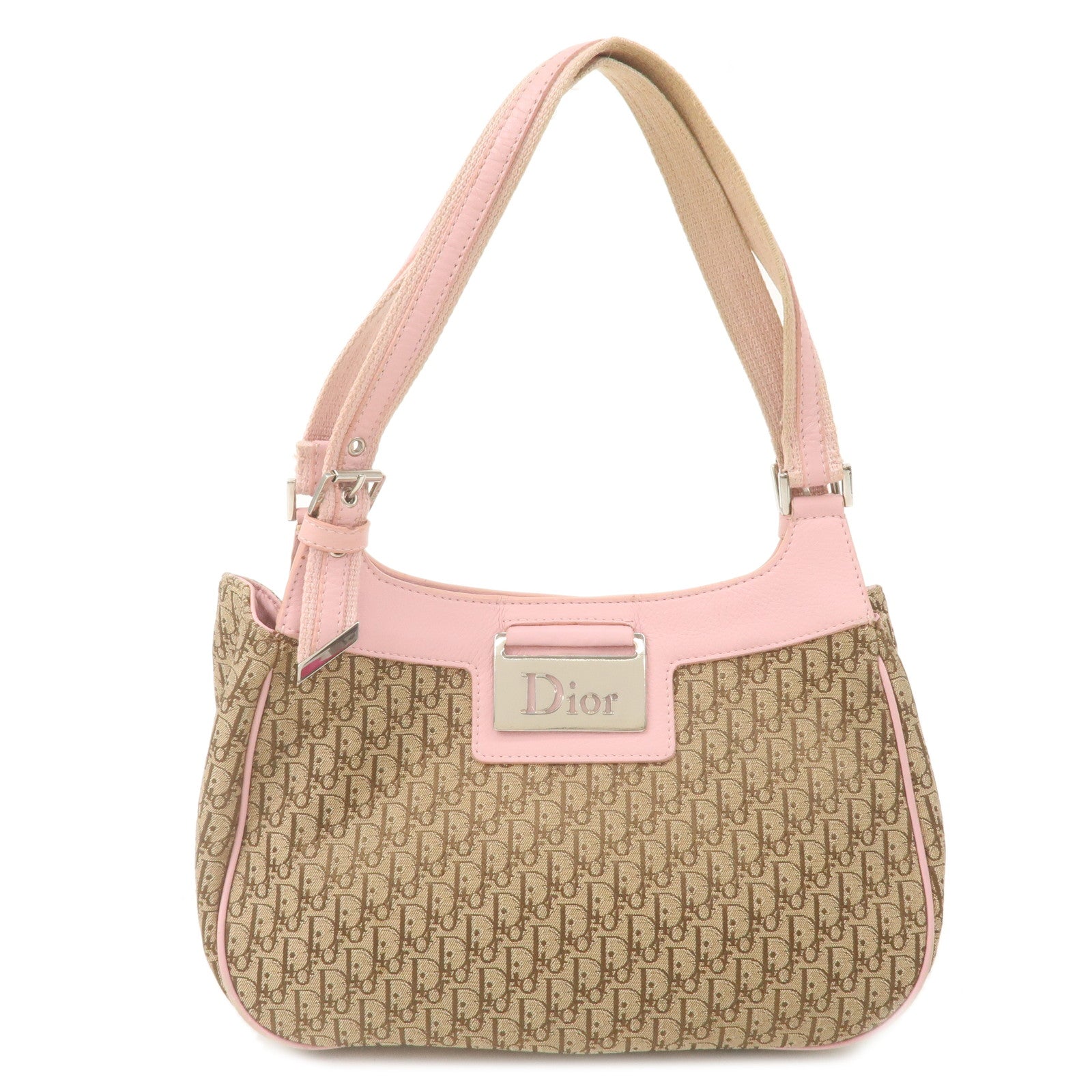 Christian - Dior - Bag - Leather - Pink – dct - Canvas