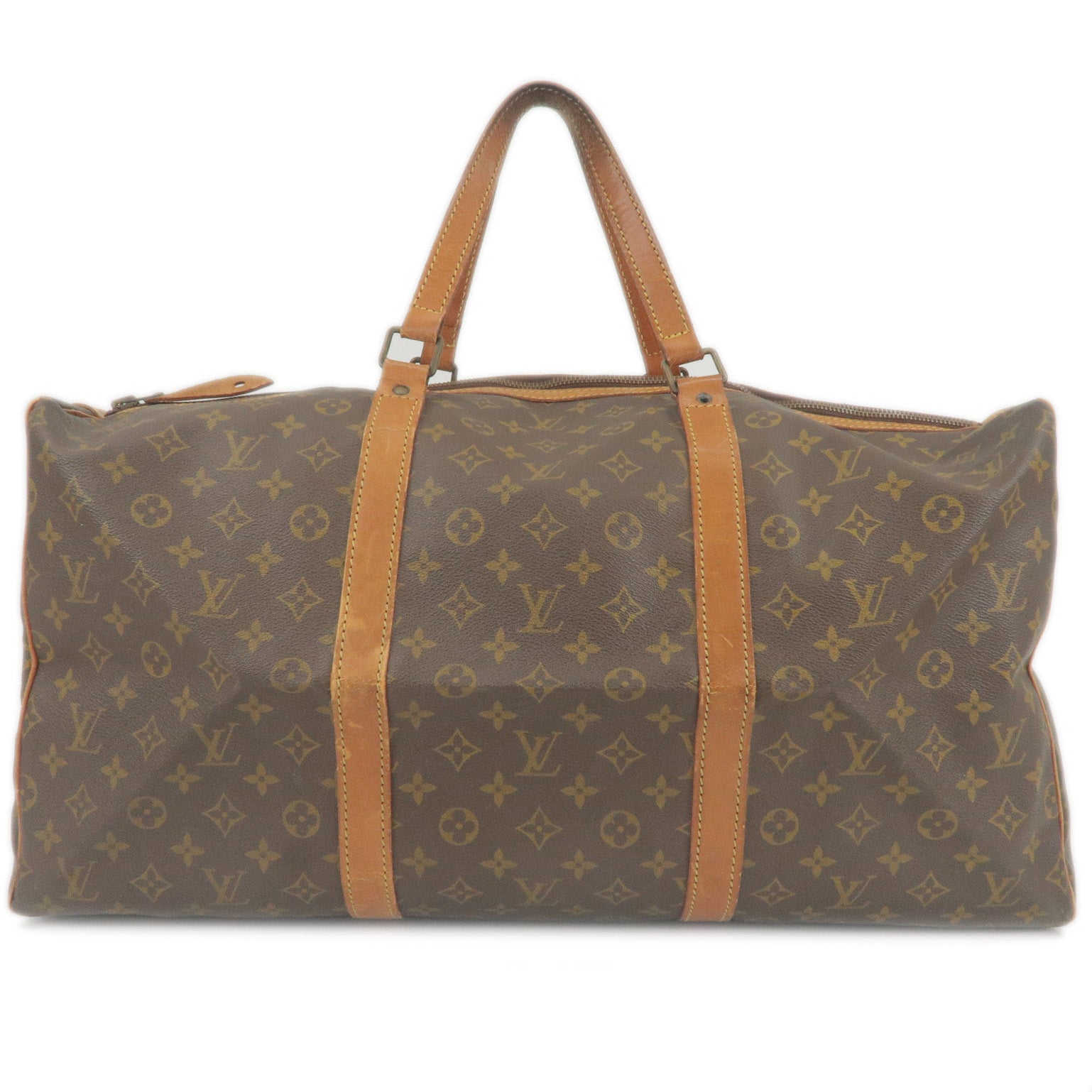 LOUIS VUITTON Monogram Sac Souple 55 Boston Bag