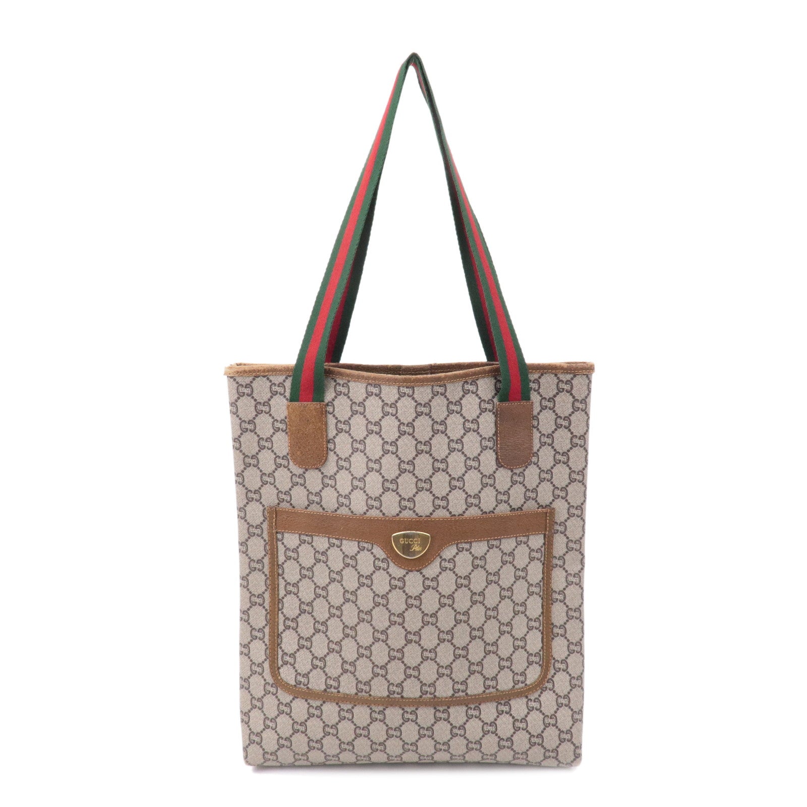 Gucci Plus Vintage Sherry Line Tote with Pouch - A World Of Goods