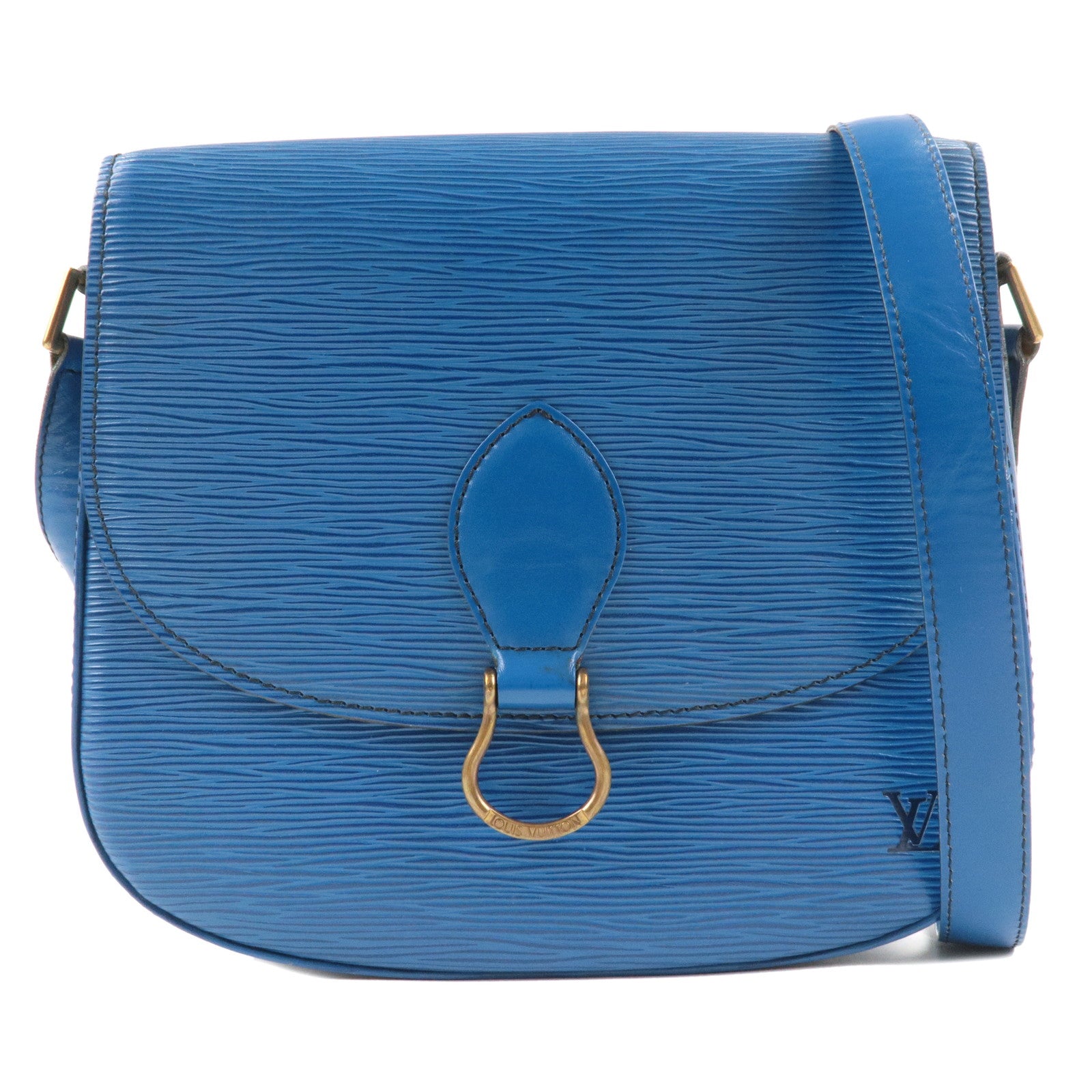 Louis-Vuitton-Epi-Saint-Cloud-Shoulder-Bag-Toledo-Blue-M52195