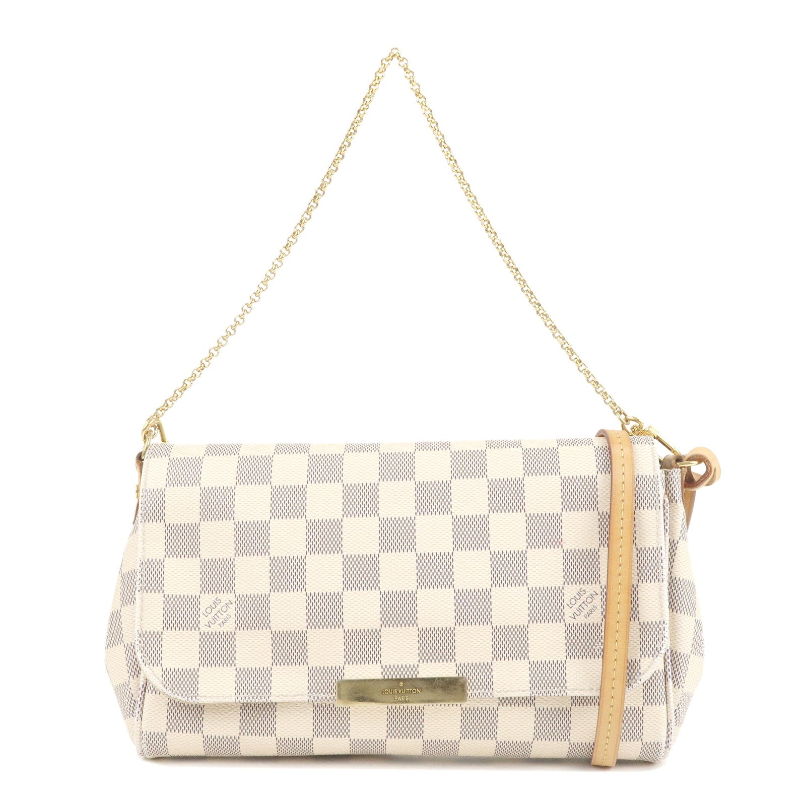 Louis-Vuitton-Damier-Azur-Favorite-MM-2Way-Shoulder-Bag-N41275