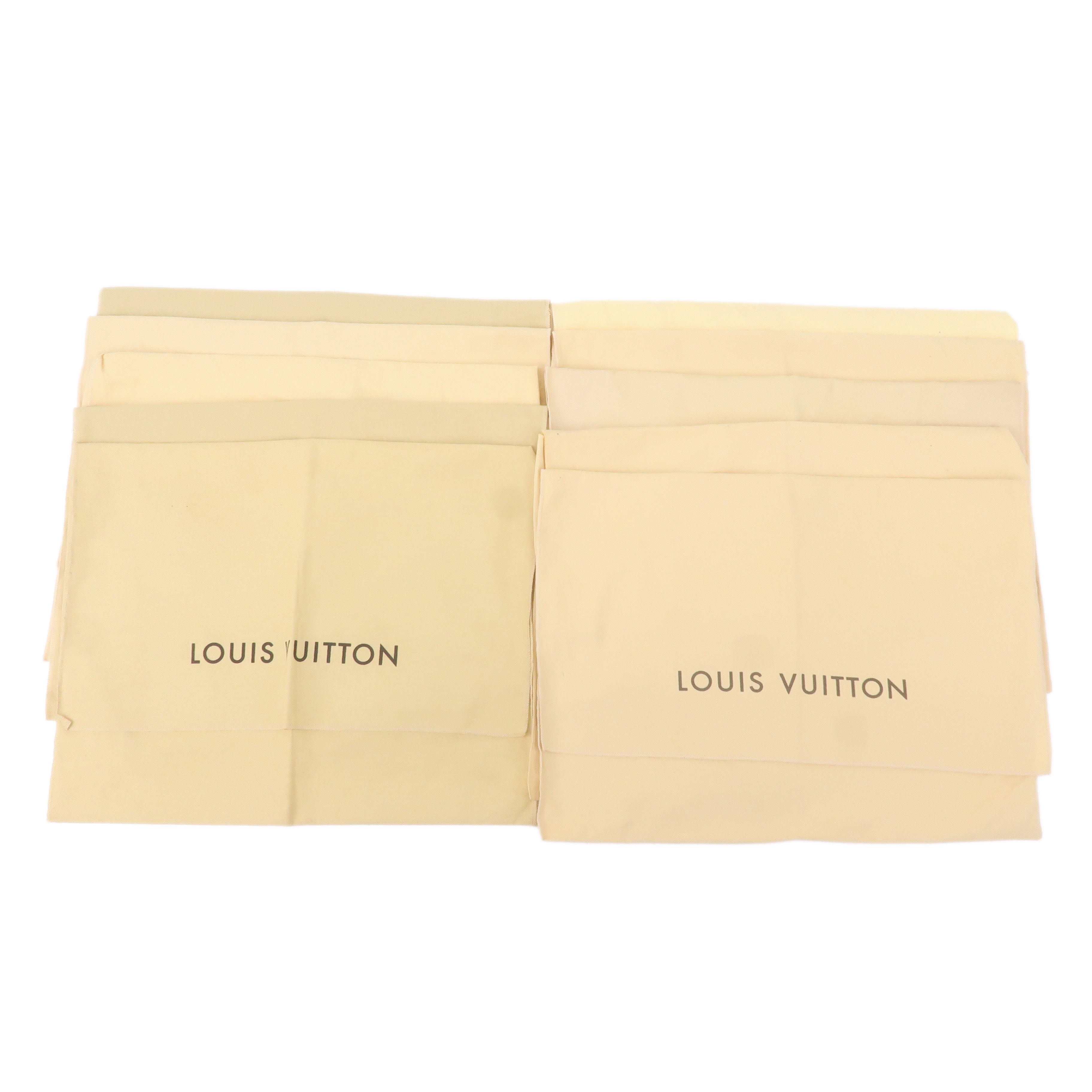 Louis-Vuitton-Set-of-15-Dust-Bag-Storage-Bag-Flap-Style-Beige-Bwon