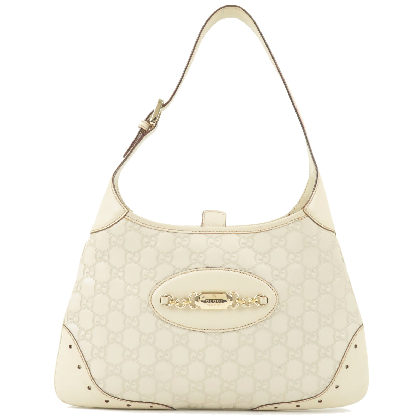 GUCCI-Guccissima-Leather-Shoulder-Bag-Hand-Bag-Ivory-145778 –  dct-ep_vintage luxury Store