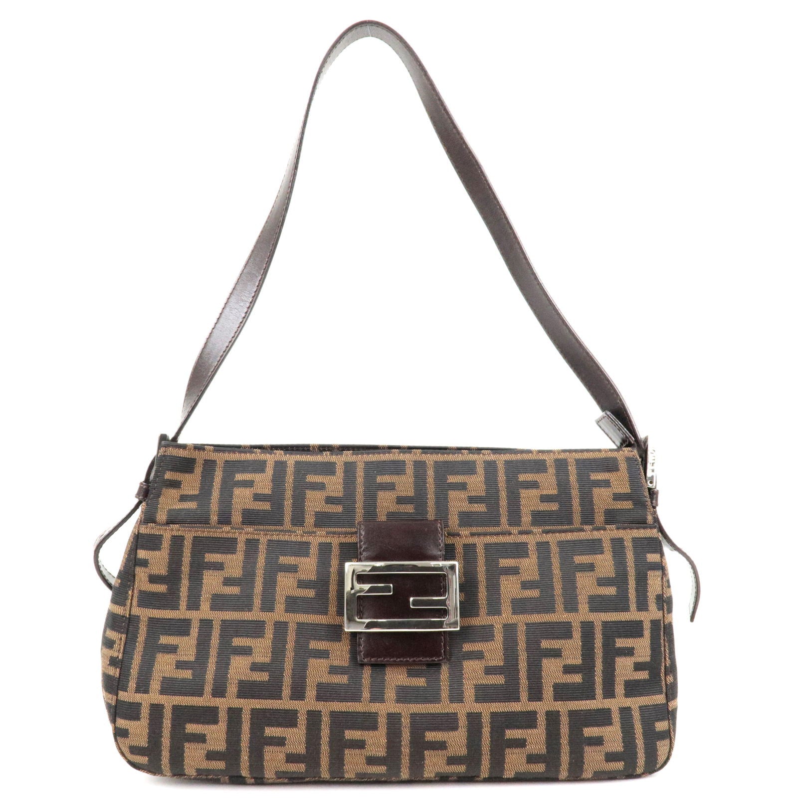 Brown Zucca Canvas Shoulder Bag