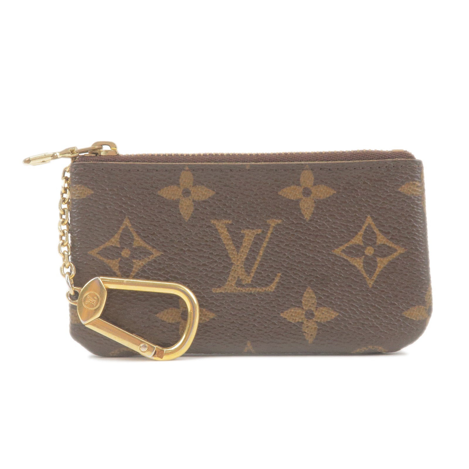 Authentic Louis Vuitton Damier Azur Pochette Cles Coin Case pouch With key  ring