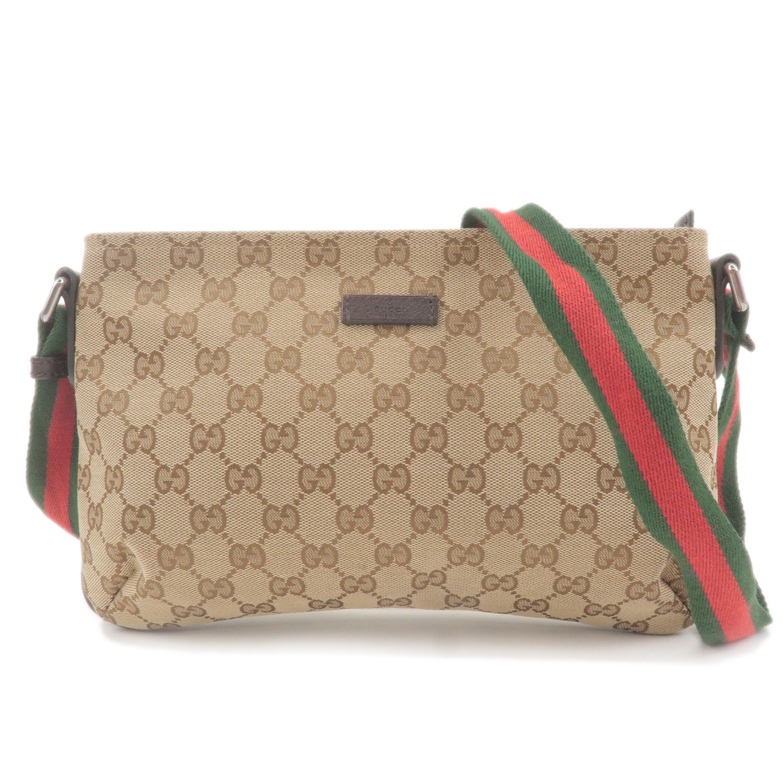 GUCCI-Sherry-GG-Canvas-Leather-Shoulder-Bag-Beige-Red-189749 – dct