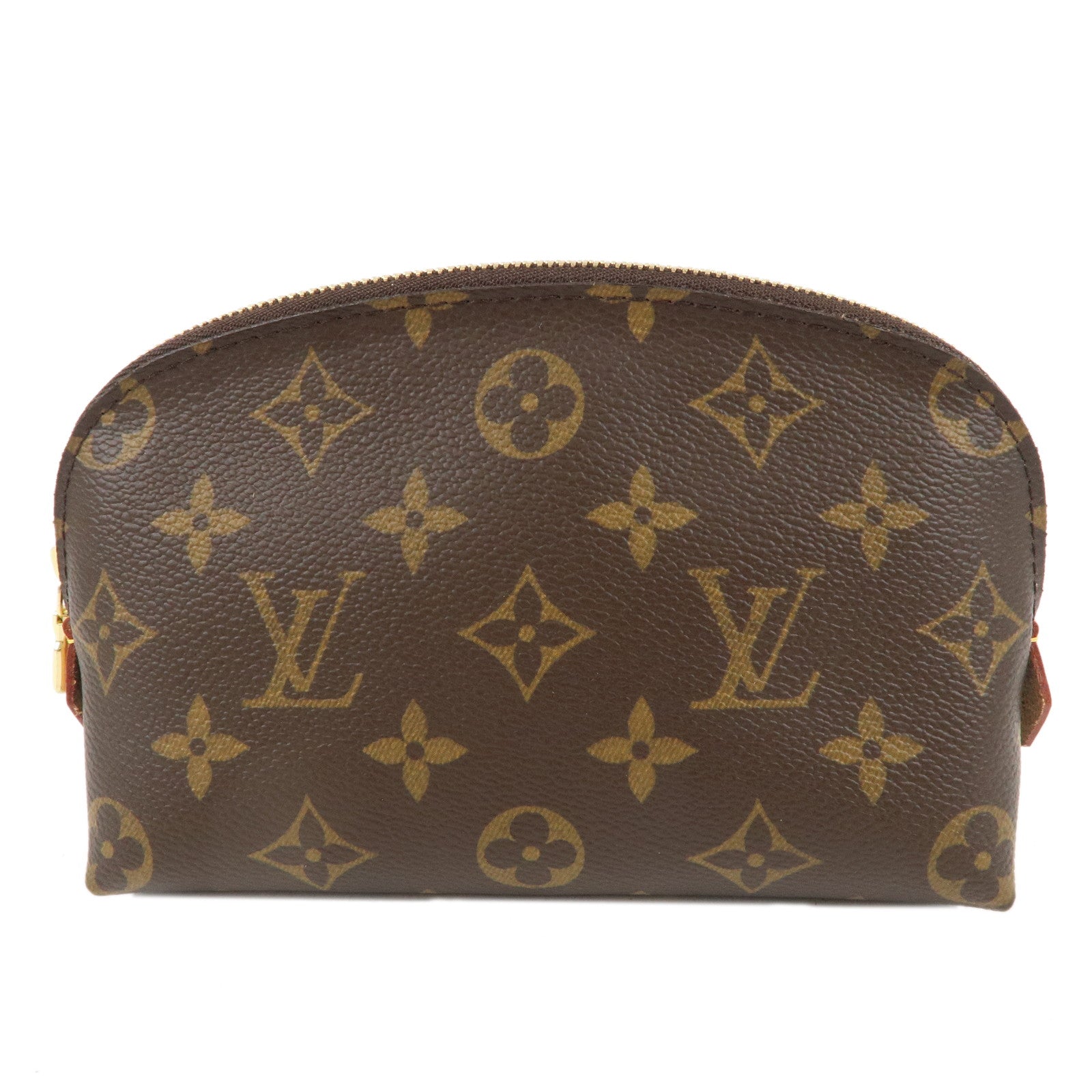 LOUIS VUITTON Monogram Canvas Cosmetic Pouch Brown