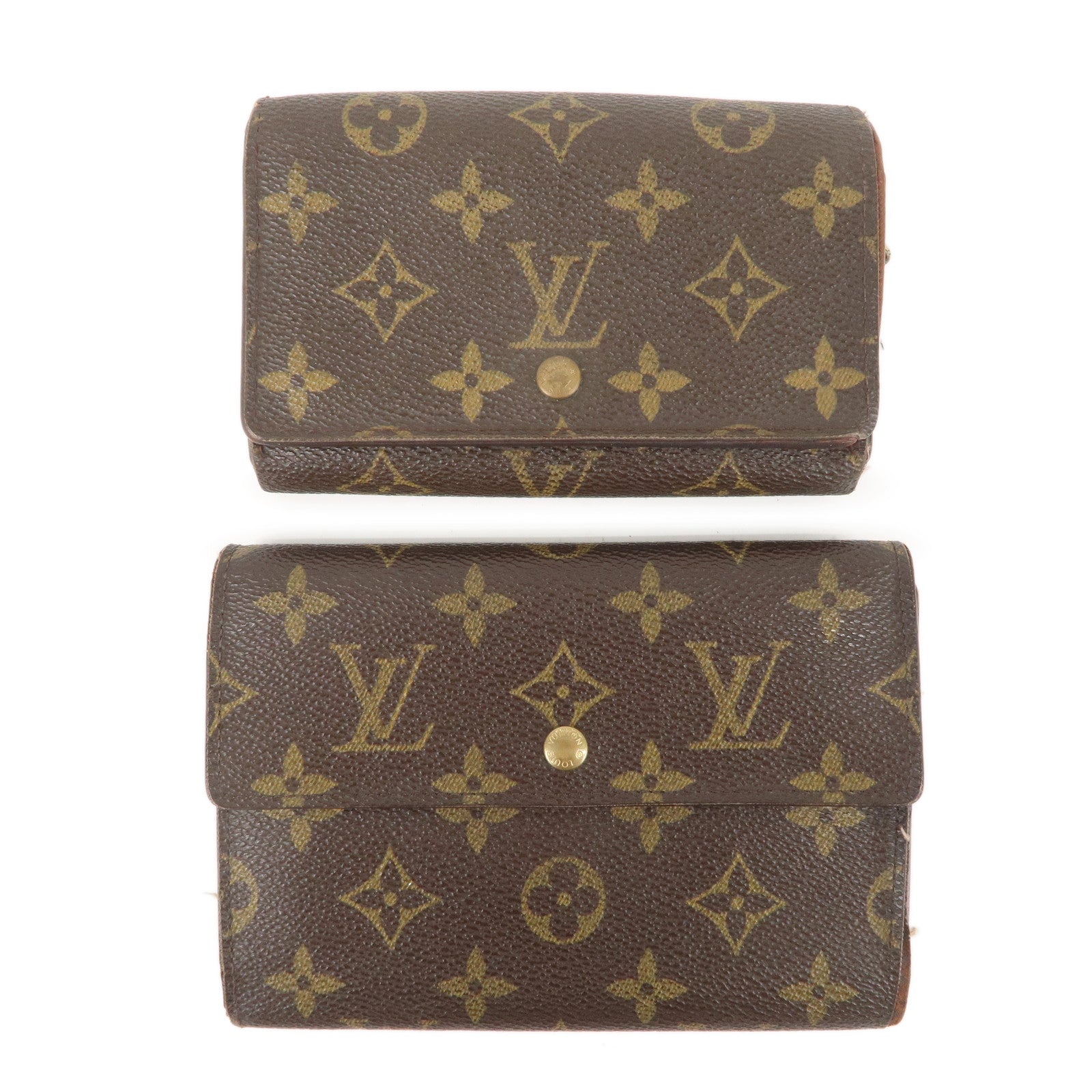 Louis-Vuitton-Set-of-2-Monogram-Wallet-Brown-M61730-M61202 – dct-ep_vintage  luxury Store