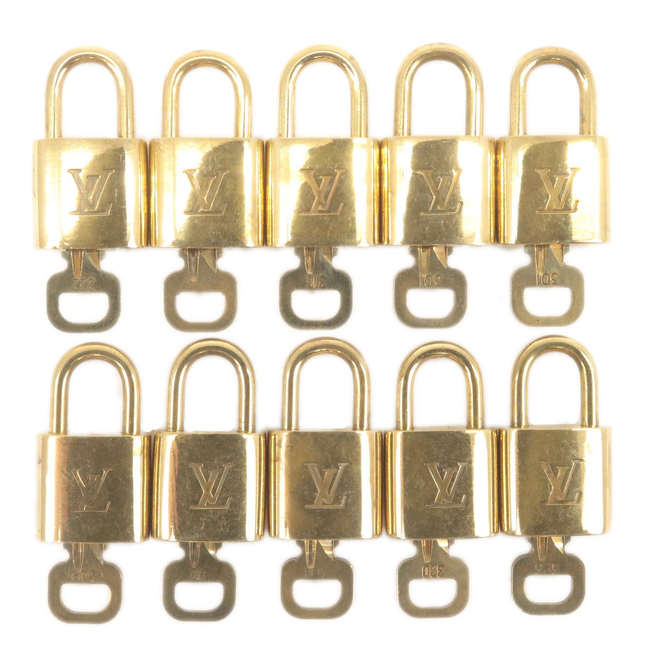  Louis Vuitton Cadena Padlock with Keys, Set of 20