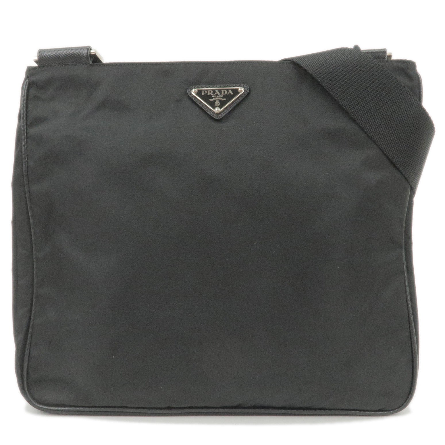 PRADA Black Nylon Crossbody Shoulder Bag Purse