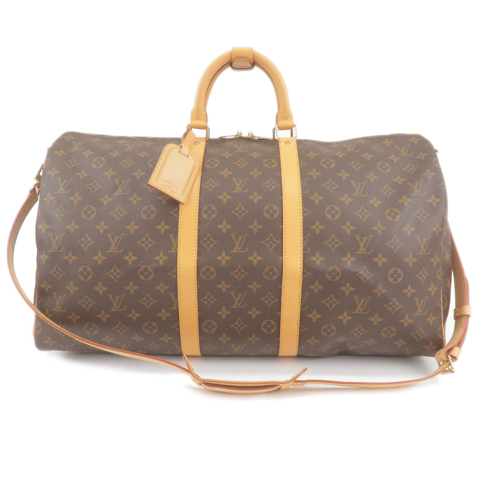 LOUIS VUITTON Monogram Keepall 55 Boston Bag