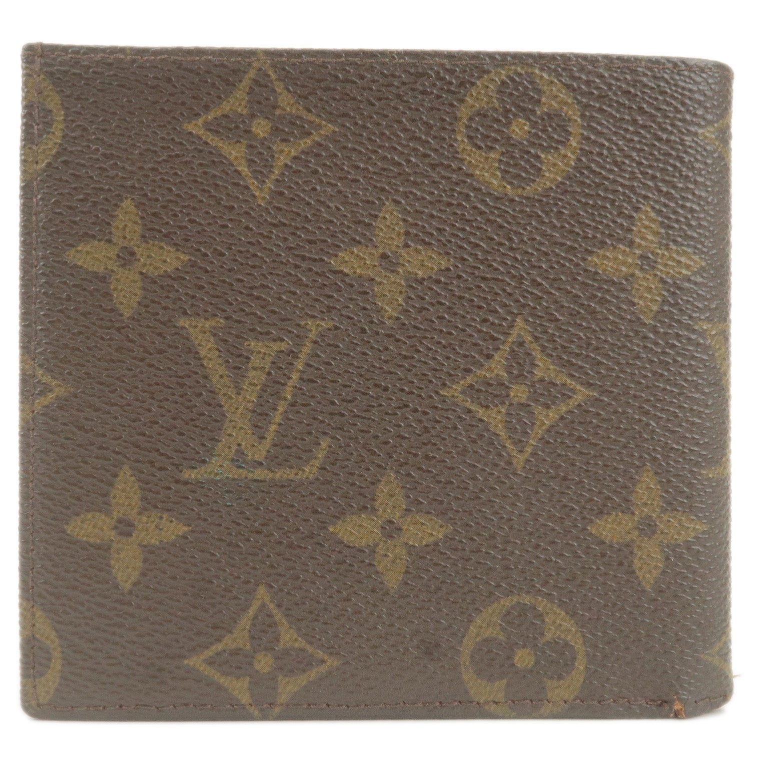 Louis Vuitton Vintage Monogram Canvas Credit Card Holder Bifold Wallet  Brown