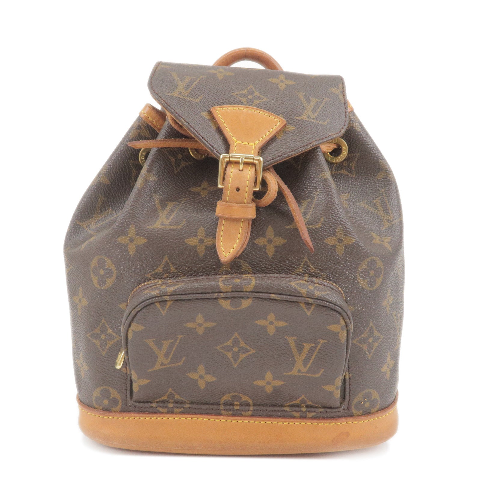 Louis Vuitton Mini Montsouris M51137 Monogram Canvas Backpack Brown